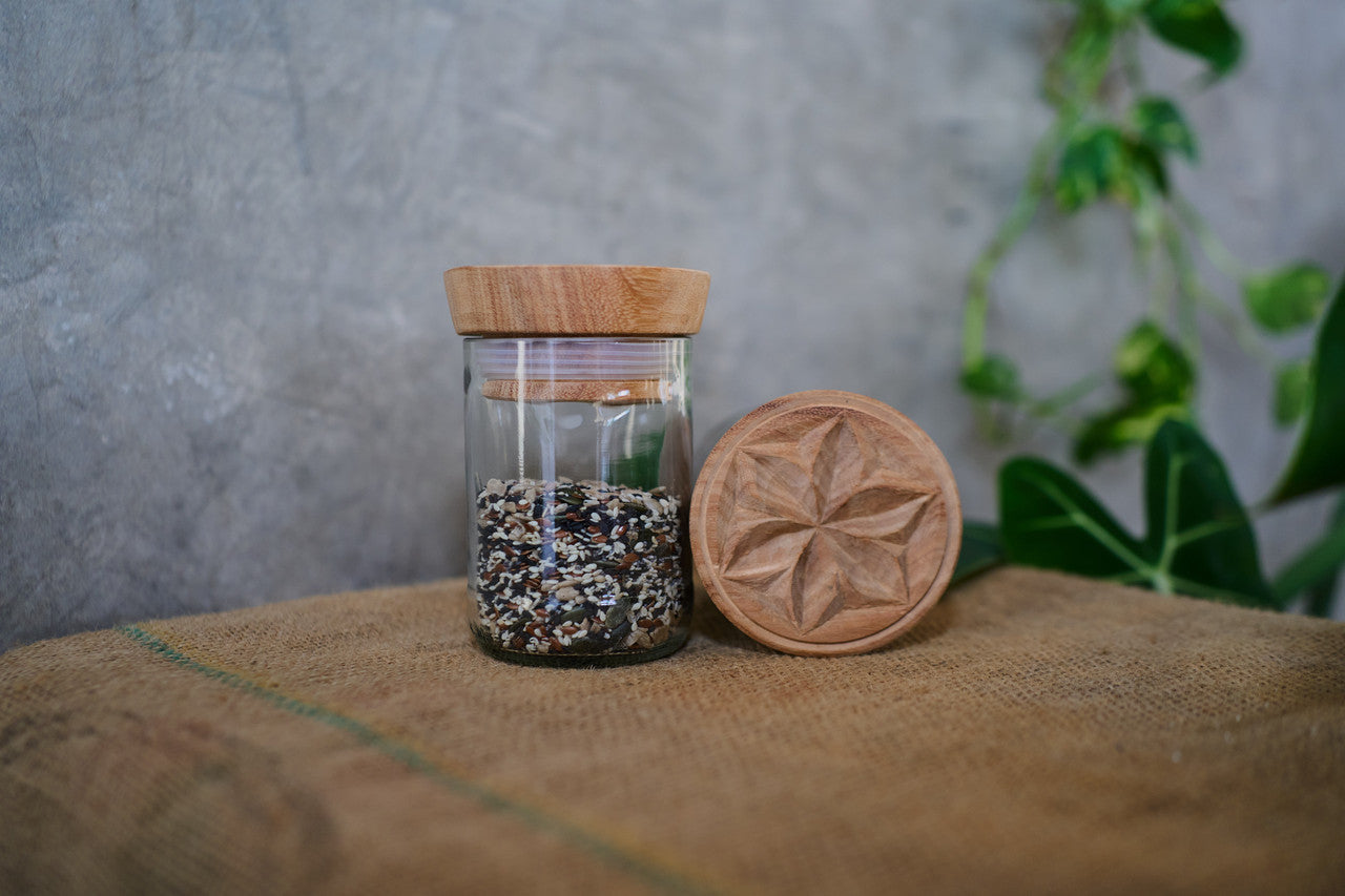 Hiliki Jar - Clear - Large (set of 2) by Mbare Ltd - product image 5 for Resin Society