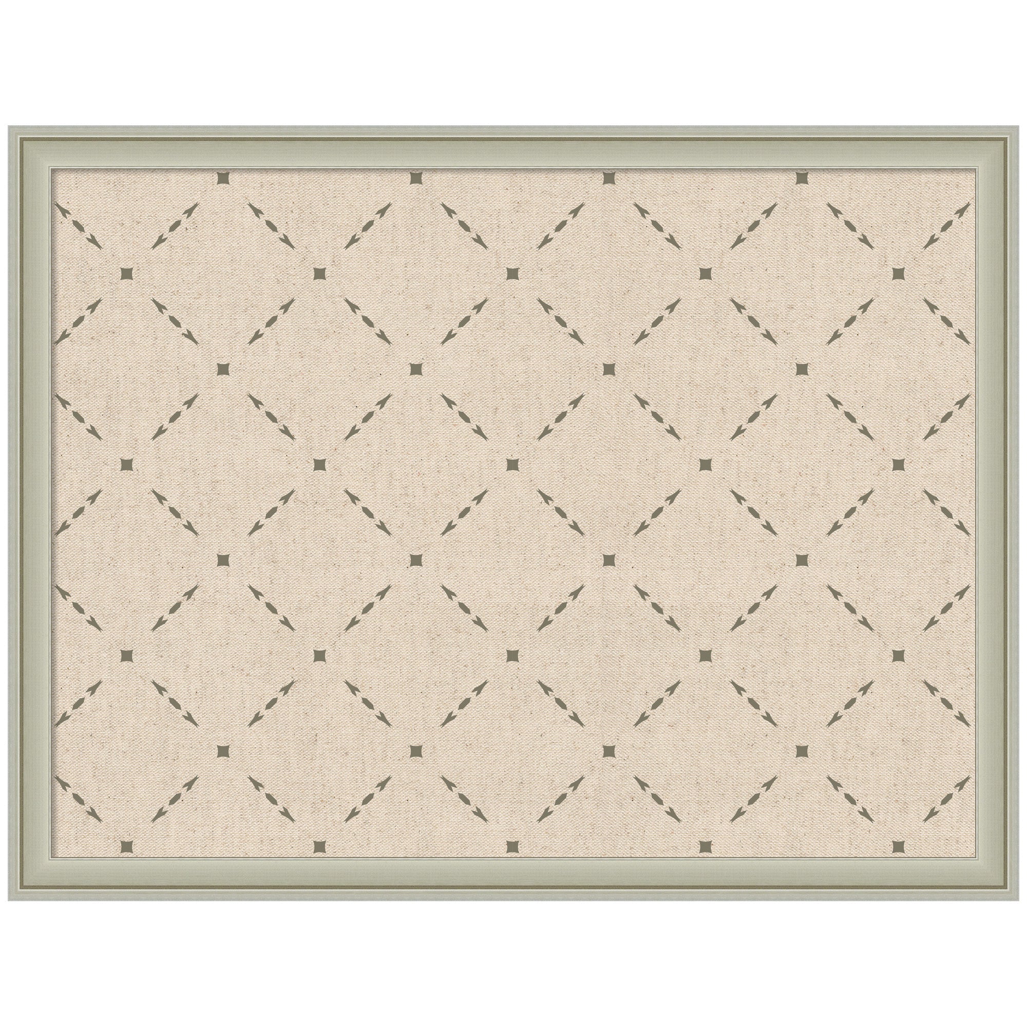 Pinboard Green Lattice Print