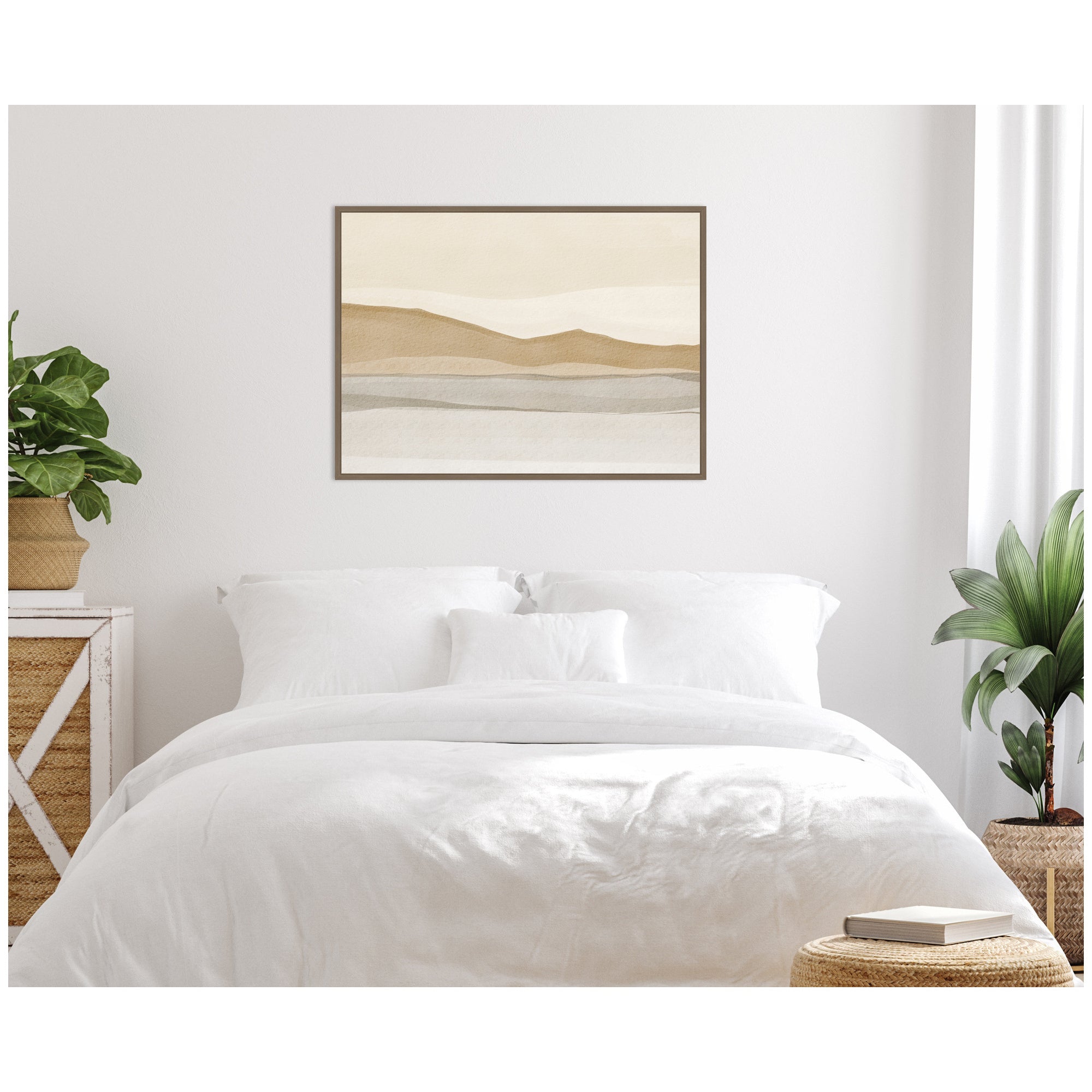Muted Motion by Nikita Jariwala Framed Canvas Wall Art Print