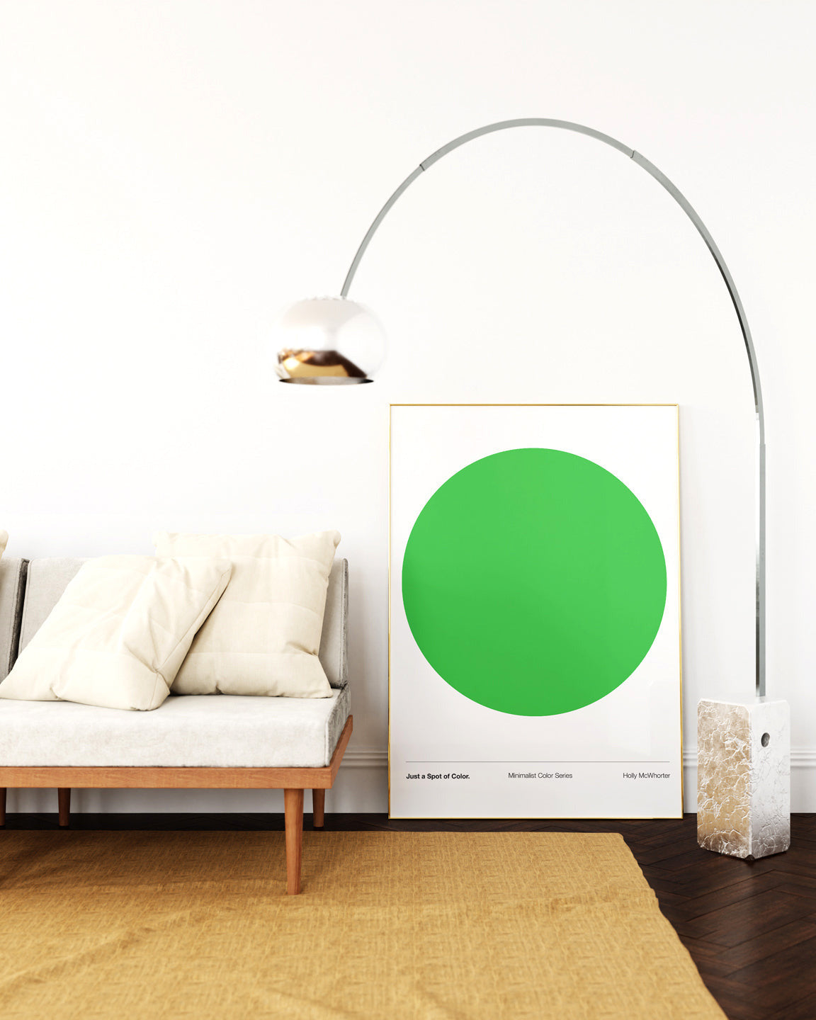 Just a Spot of Color (Grass Green) by Holly McWhorter Art: Paintings and Art Prints - main product image for Resin Society