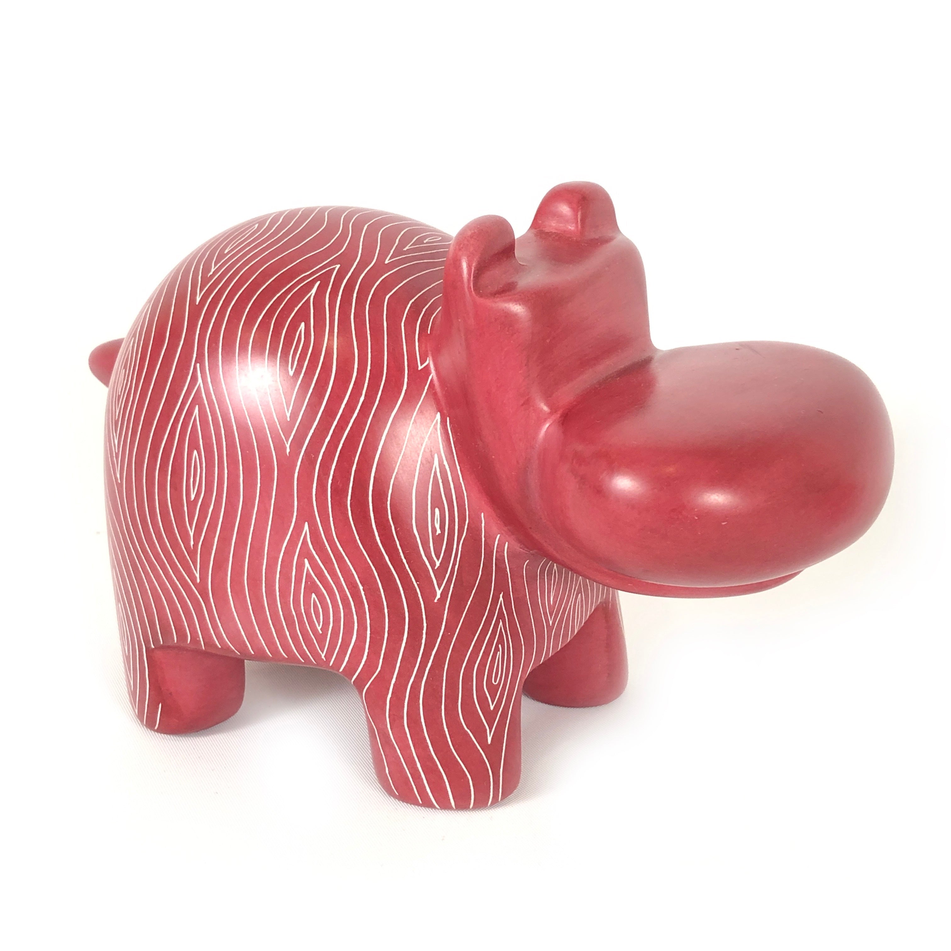 Rosé Hippo - Soapstone by Mbare Ltd - product image 7 for Resin Society