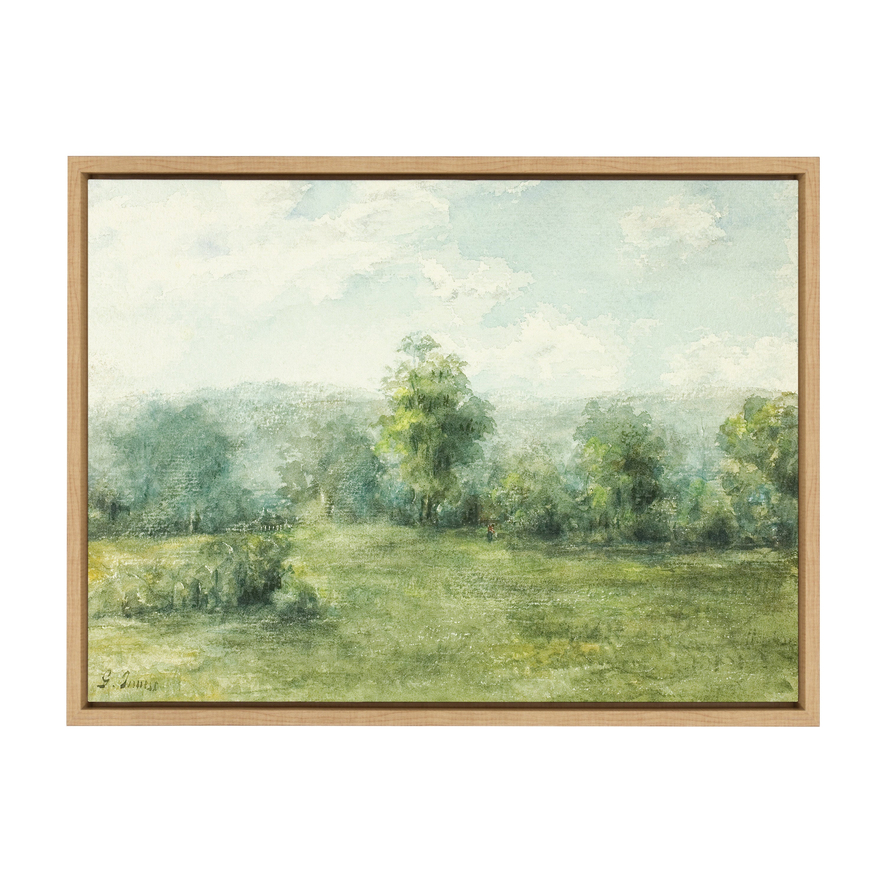 Sylvie George Inness Landscape Framed Canvas by The Art Institute of by kateandlaurel - product image 2 for Resin Society