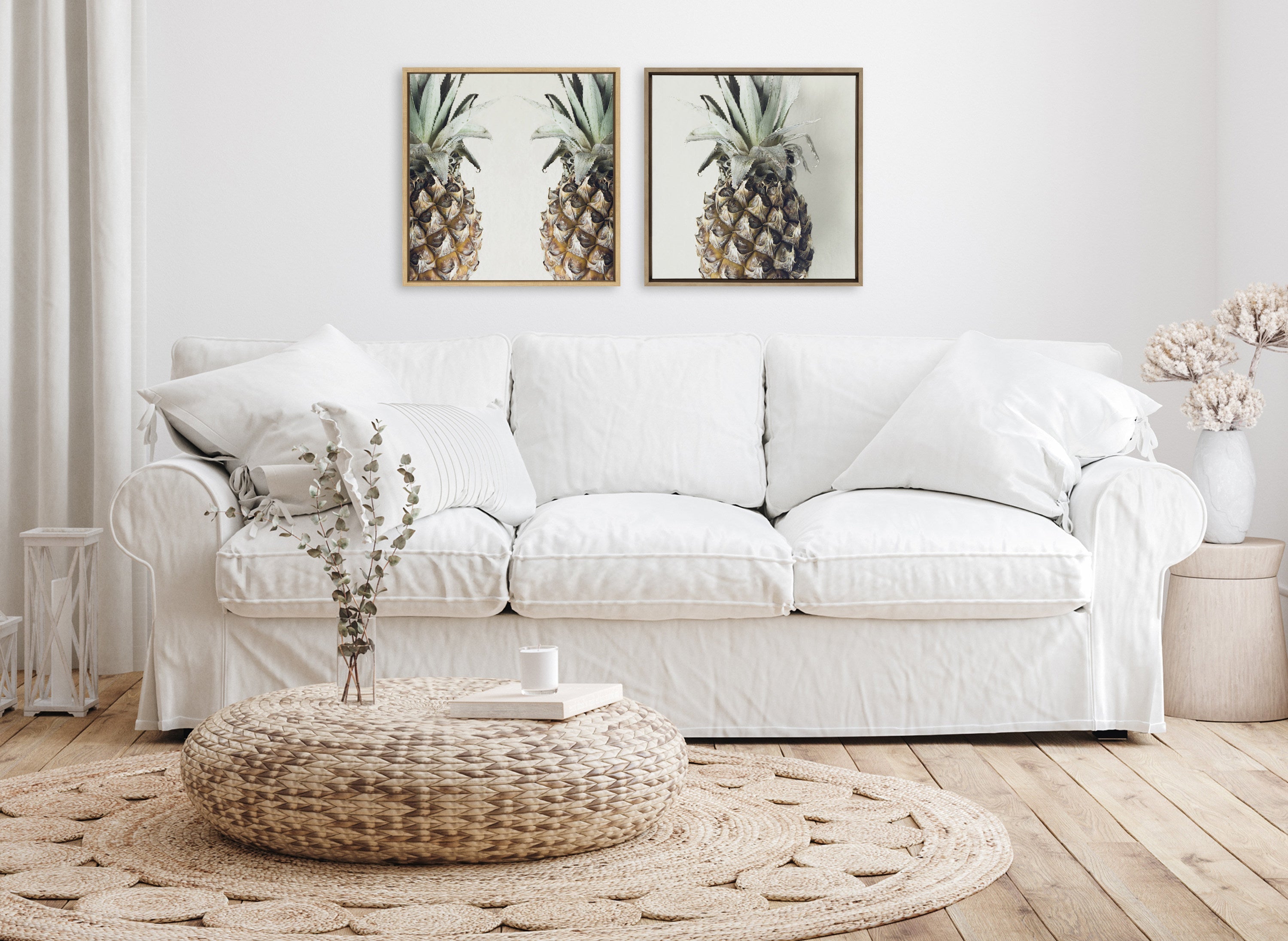 Sylvie Pineapples Framed Canvas by Emiko and Mark Franzen of F2Images