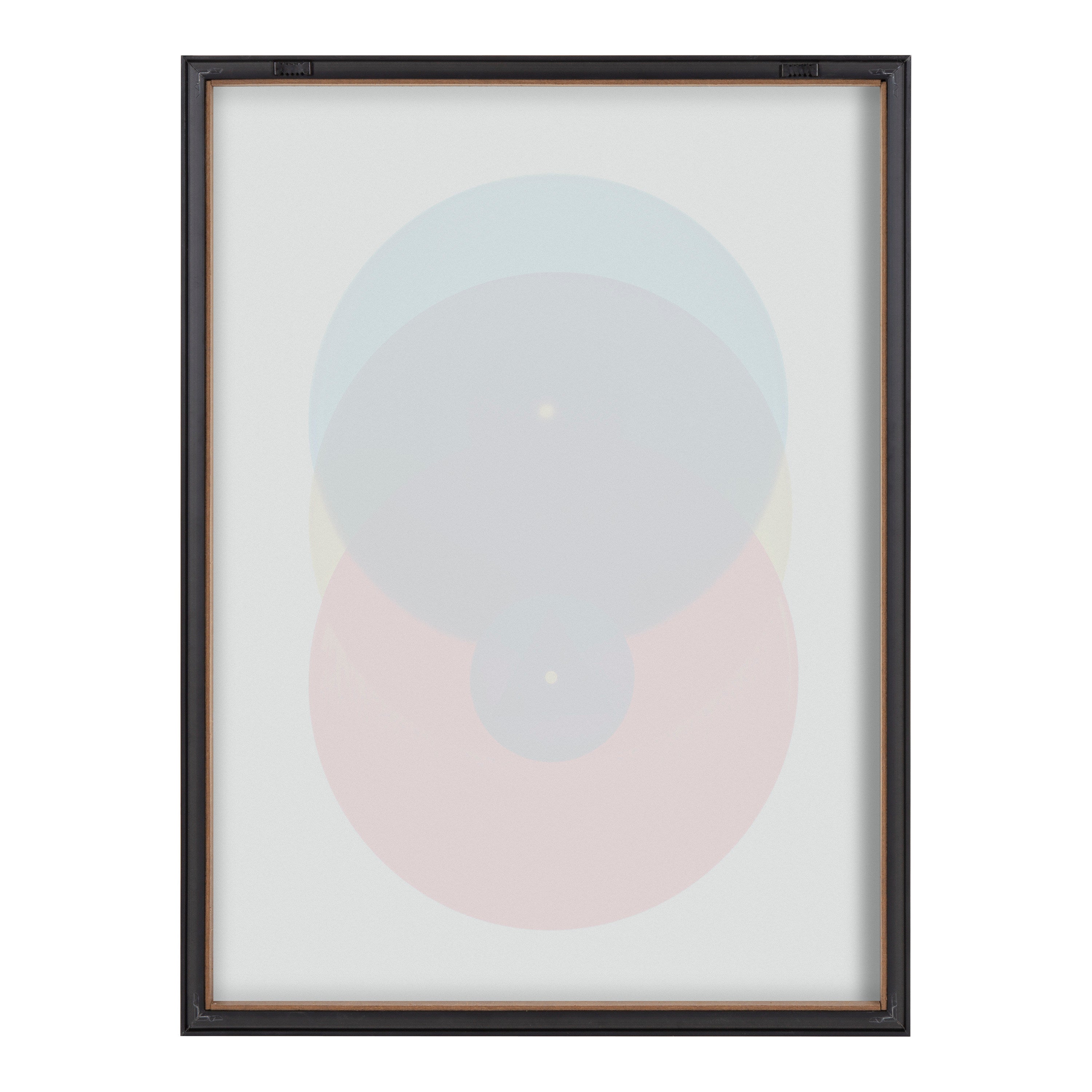 Blake Colorful Records Blue Red Framed Printed Glass by kateandlaurel - product image 4 for Resin Society