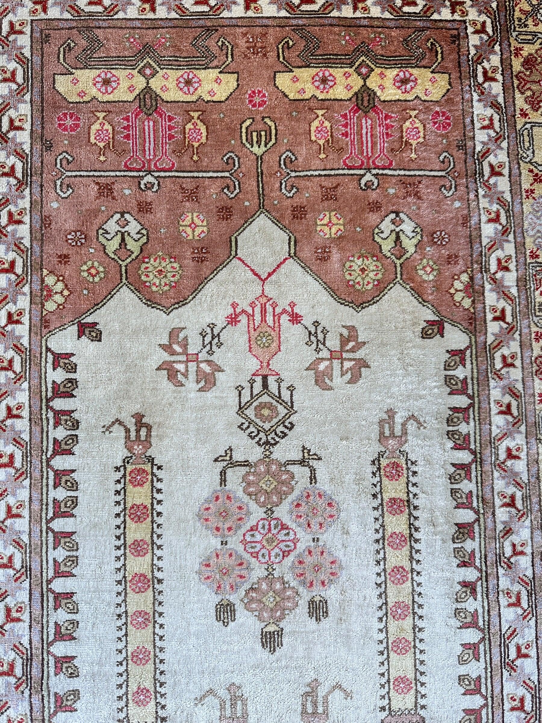Luxurious Hand-Knotted Pure Silk Turkish Kayseri Rug – Intricate Floral by Rugistan - product image 6 for Resin Society