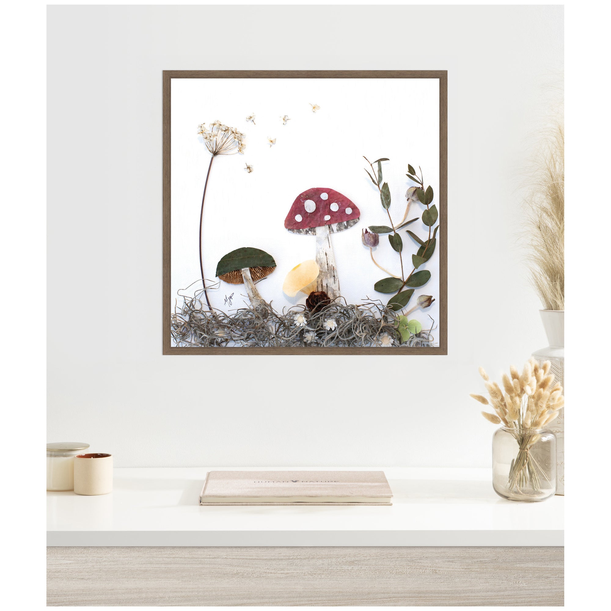 Mushroom No.
2 by Madeline Jeppesen Framed Canvas Wall Art Print