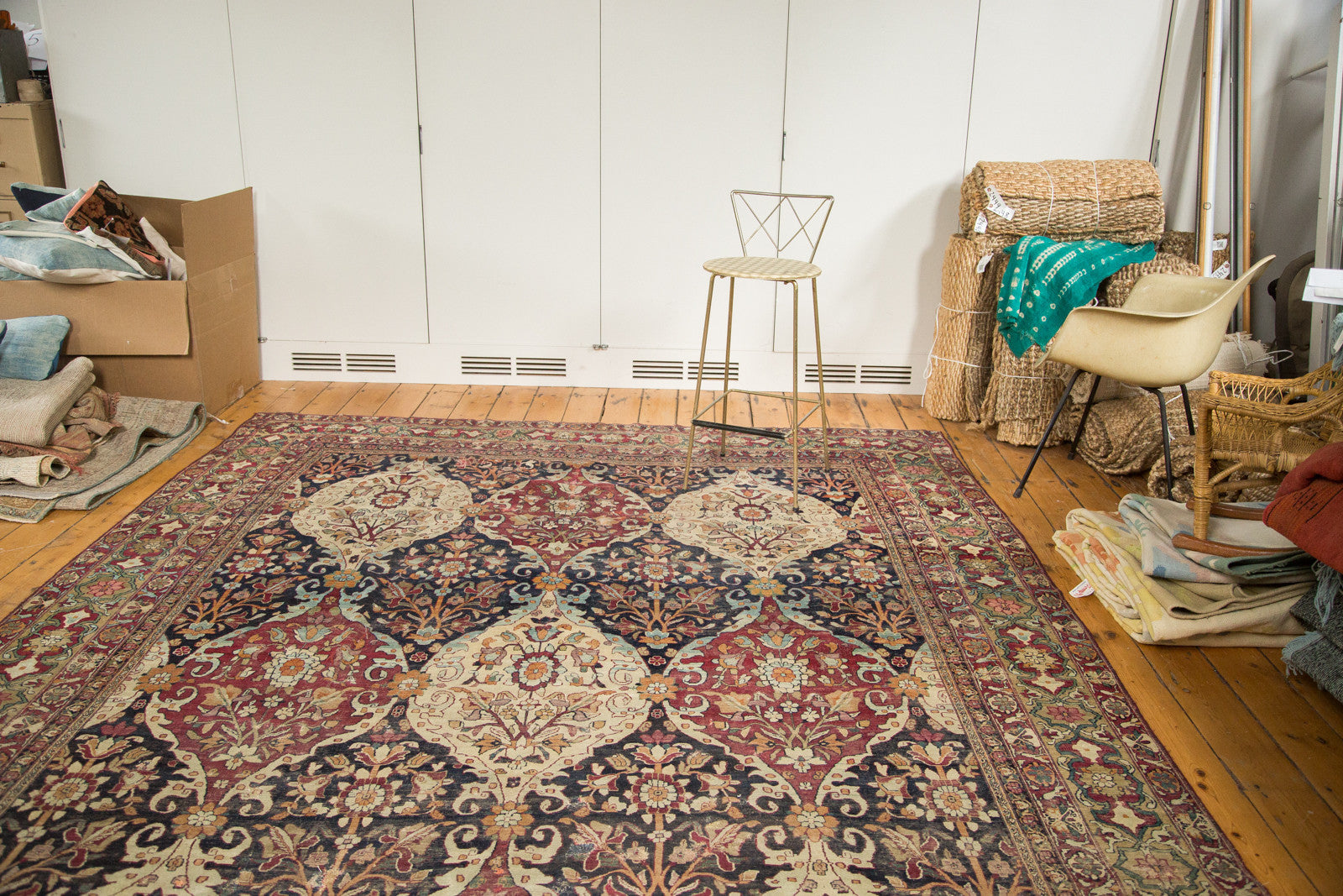 8.5x12 Unusual Antique Lavar Kerman Carpet by Old New House® - product image 2 for Resin Society