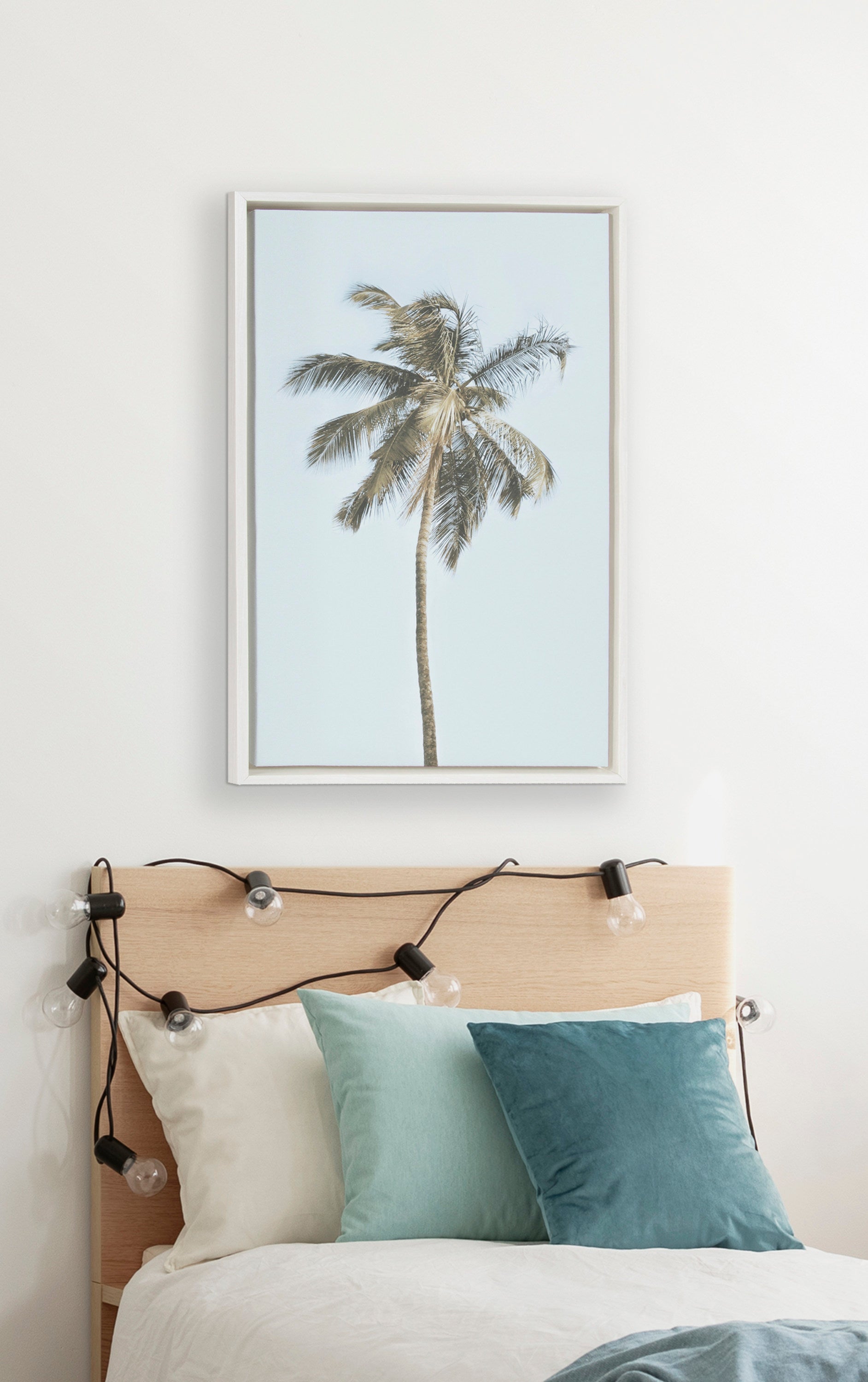 Sylvie One Coconut Palm Tree Framed Canvas by The Creative Bunch Studio by kateandlaurel - product image 18 for Resin Society