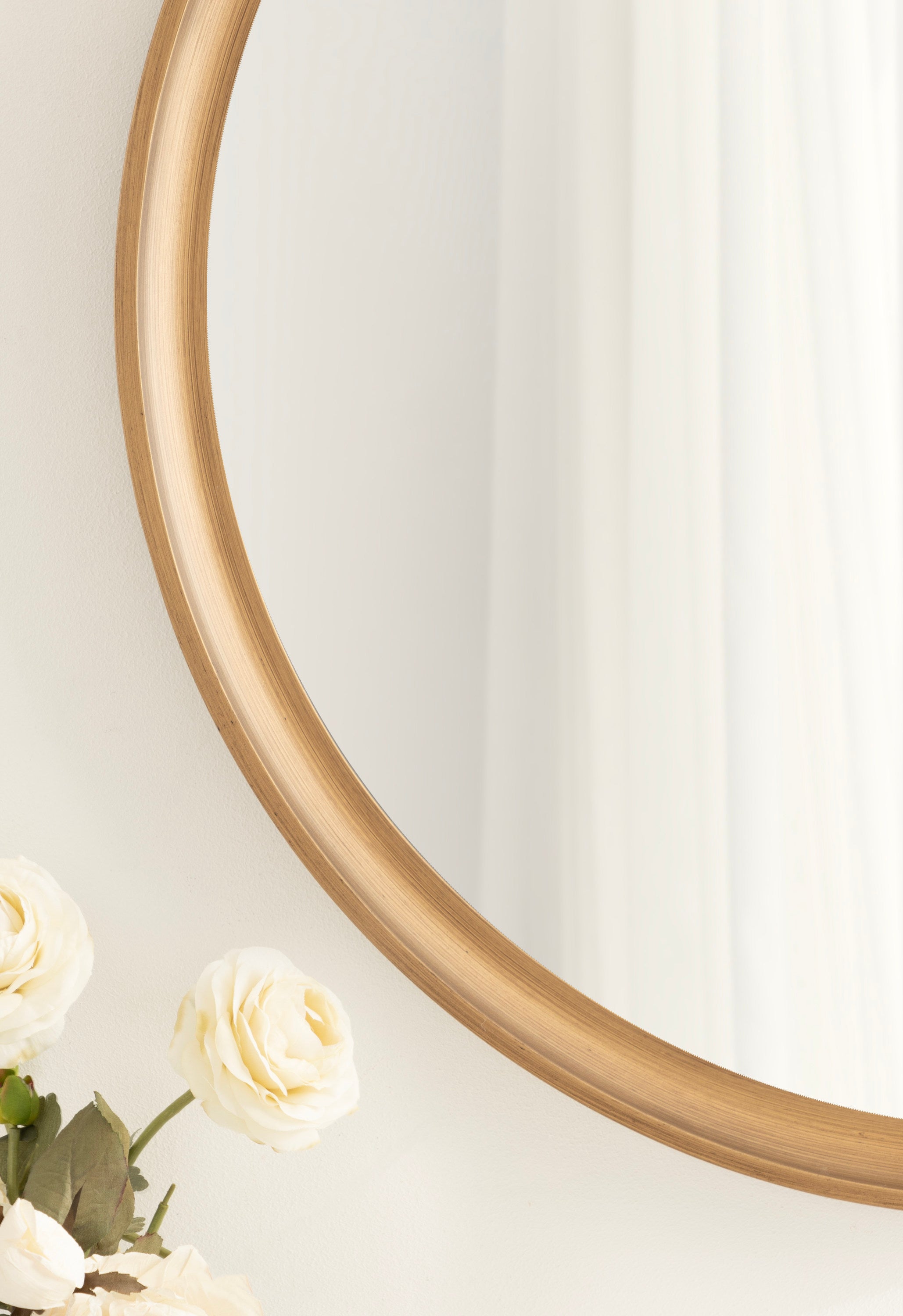 Hatherleigh Round Wood Wall Mirror