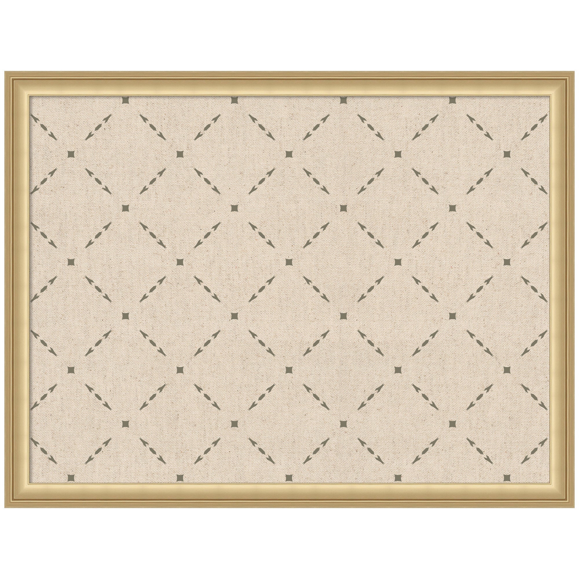Pinboard Green Lattice Print