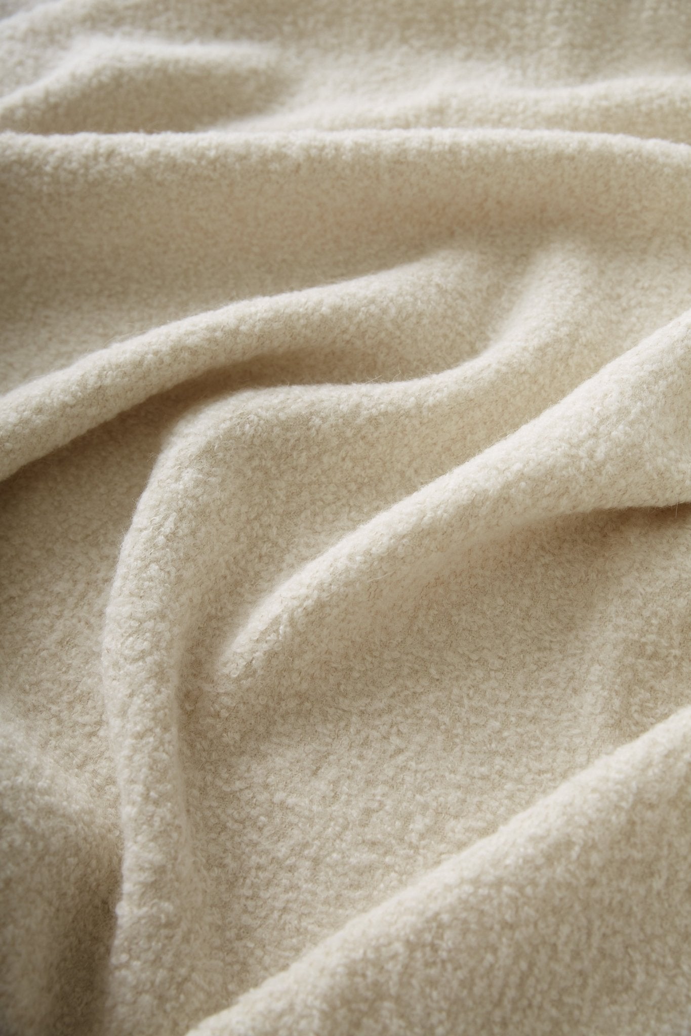 Fringe Bouclé Throw Cloud by Principal's Daughter - product image 3 for Resin Society