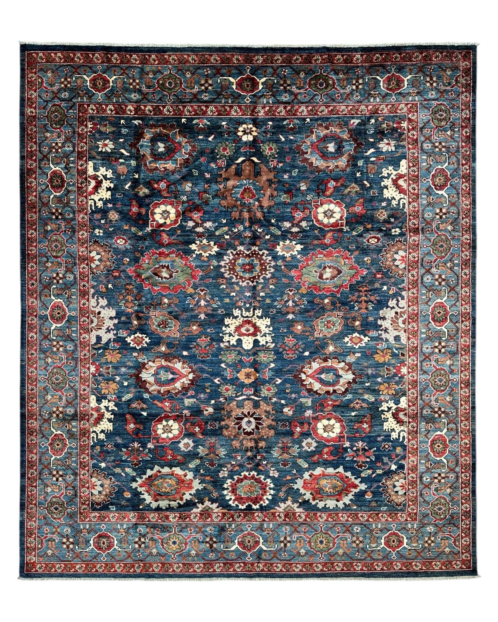 Trasitional Serapi Ghazni Wool Rug – 8' x 10’ – Intricate Floral Design by Rugistan - main product image for Resin Society