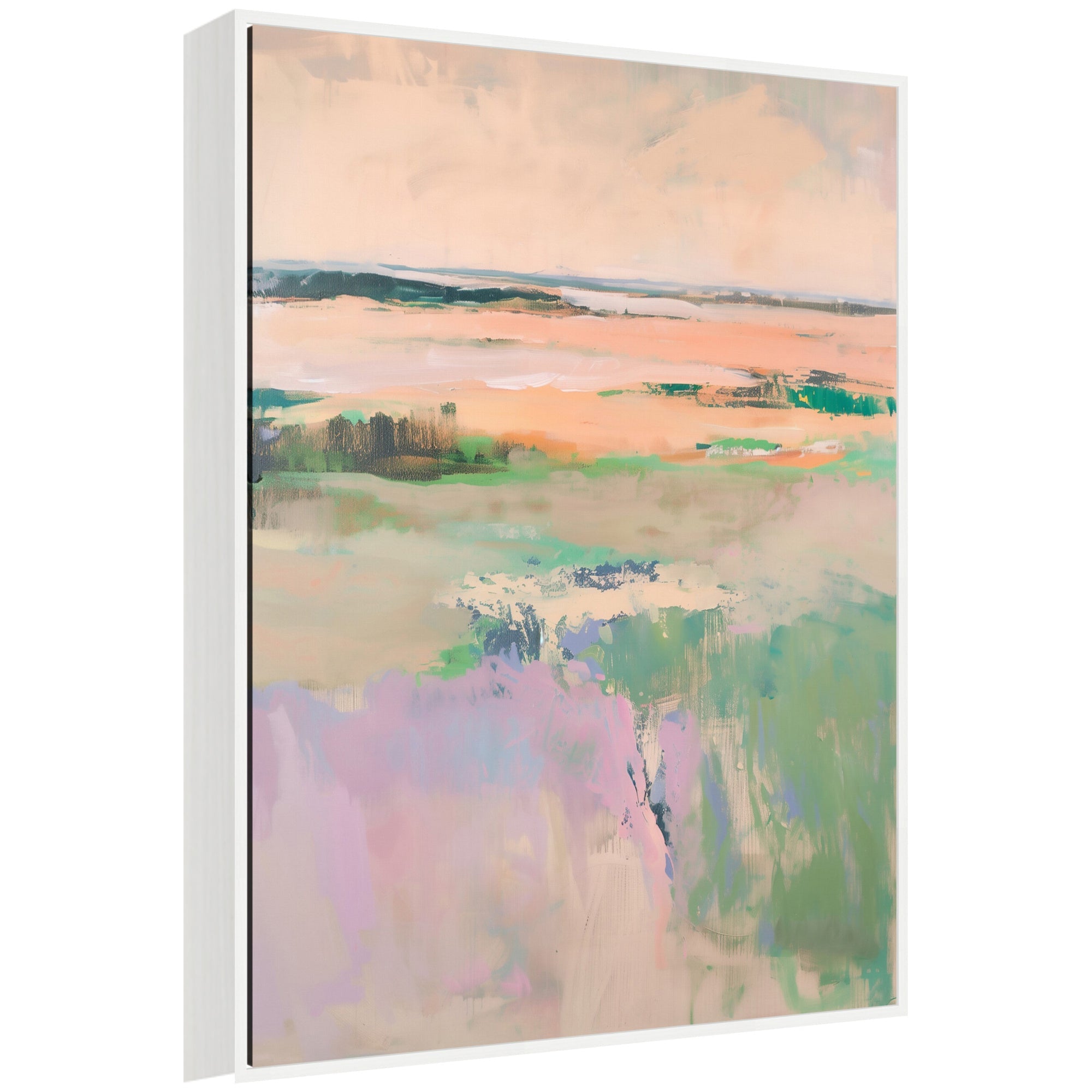 Sylvie Pastel Horizon II Framed Canvas