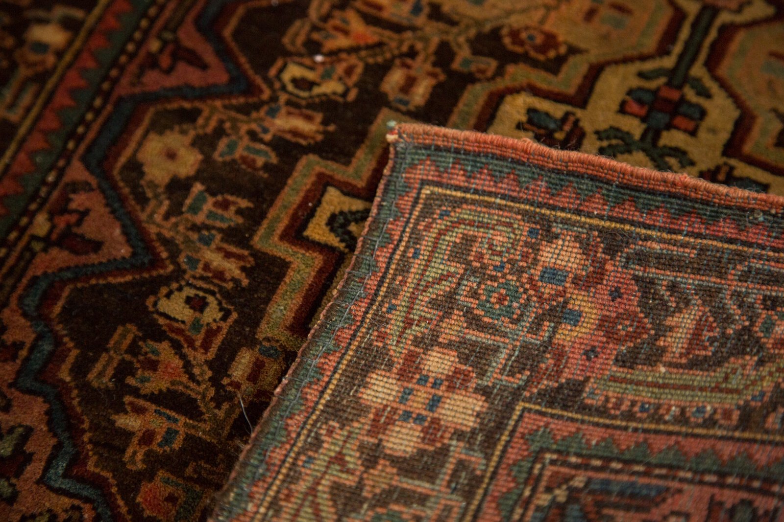 2x2 Vintage Josan Sarouk Square Rug Mat by Old New House® - product image 11 for Resin Society