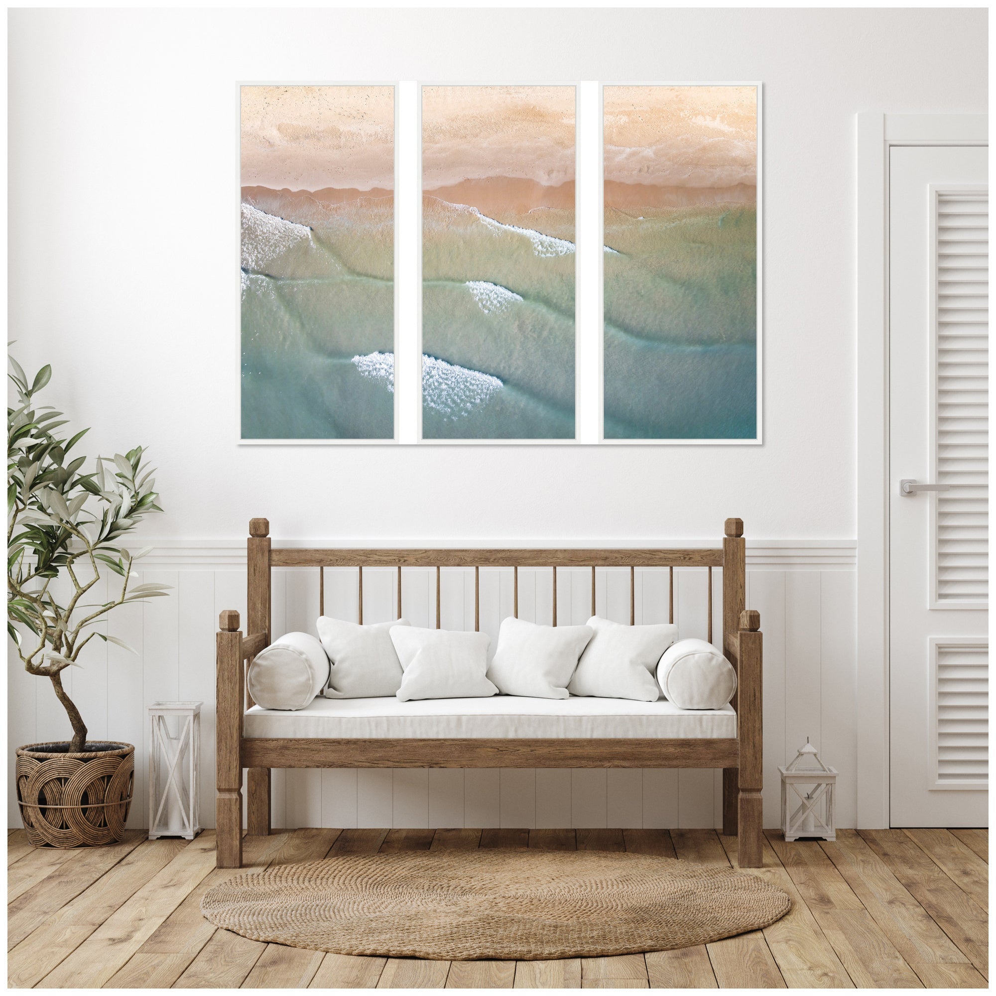 Layers of Water 3 Piece Framed Canvas Wall Art Set by Emiko and Mark Franzen F2 Images