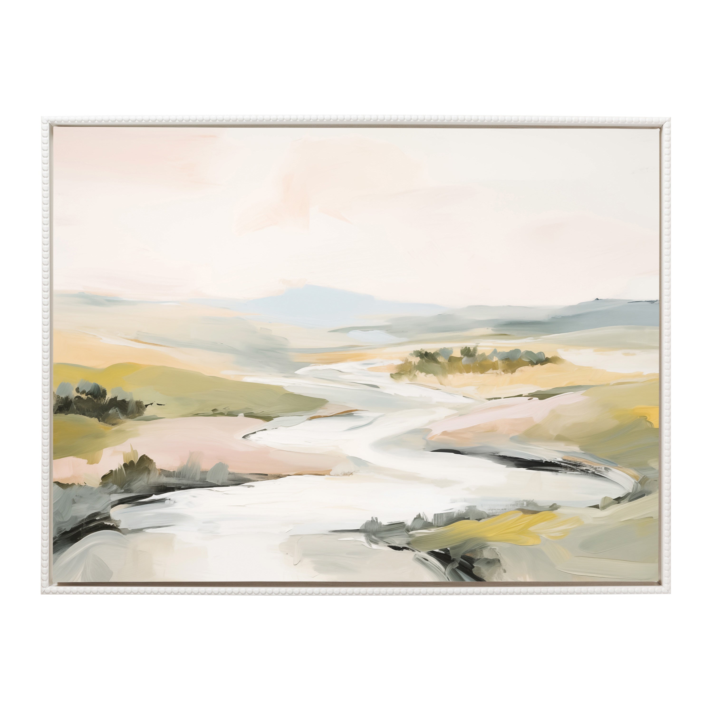 Sylvie Beaded Tranquil Landscape II Framed Canvas by Amy Lighthall