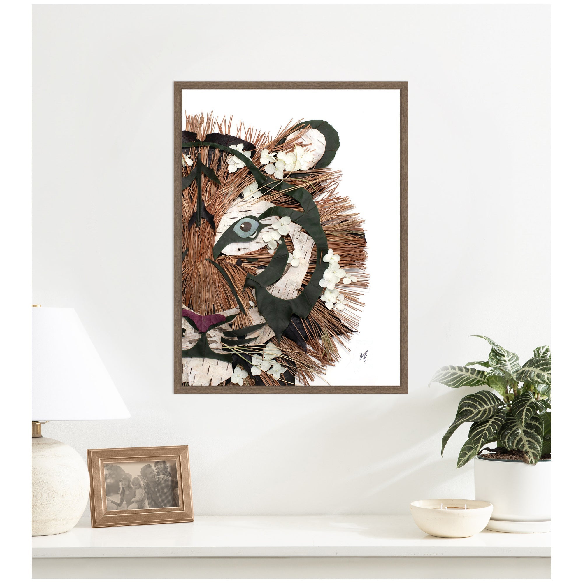Tiger by Madeline Jeppesen Framed Canvas Wall Art Print