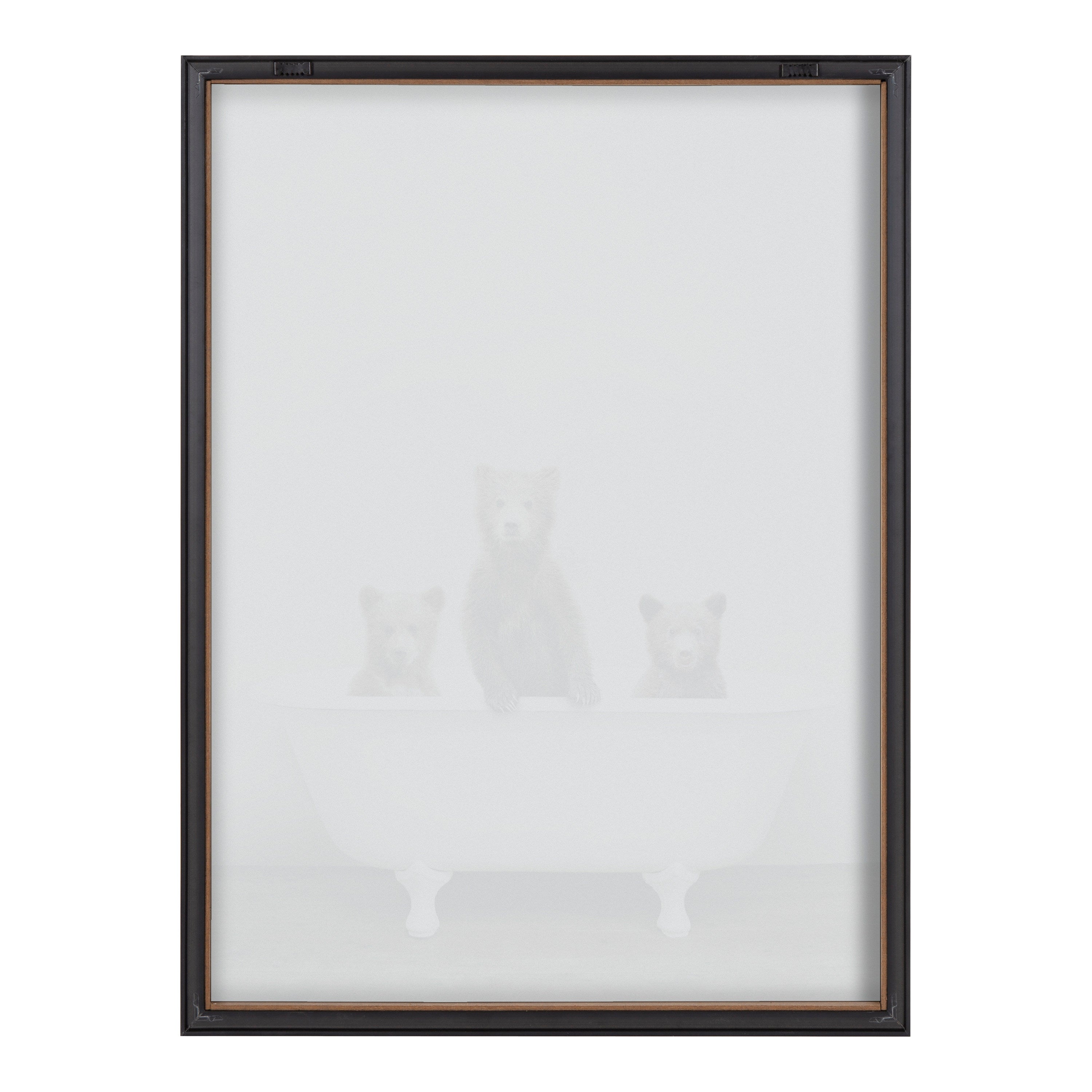 Blake Three Little Bears in Vintage Bathtub Framed Printed Glass by kateandlaurel - product image 10 for Resin Society