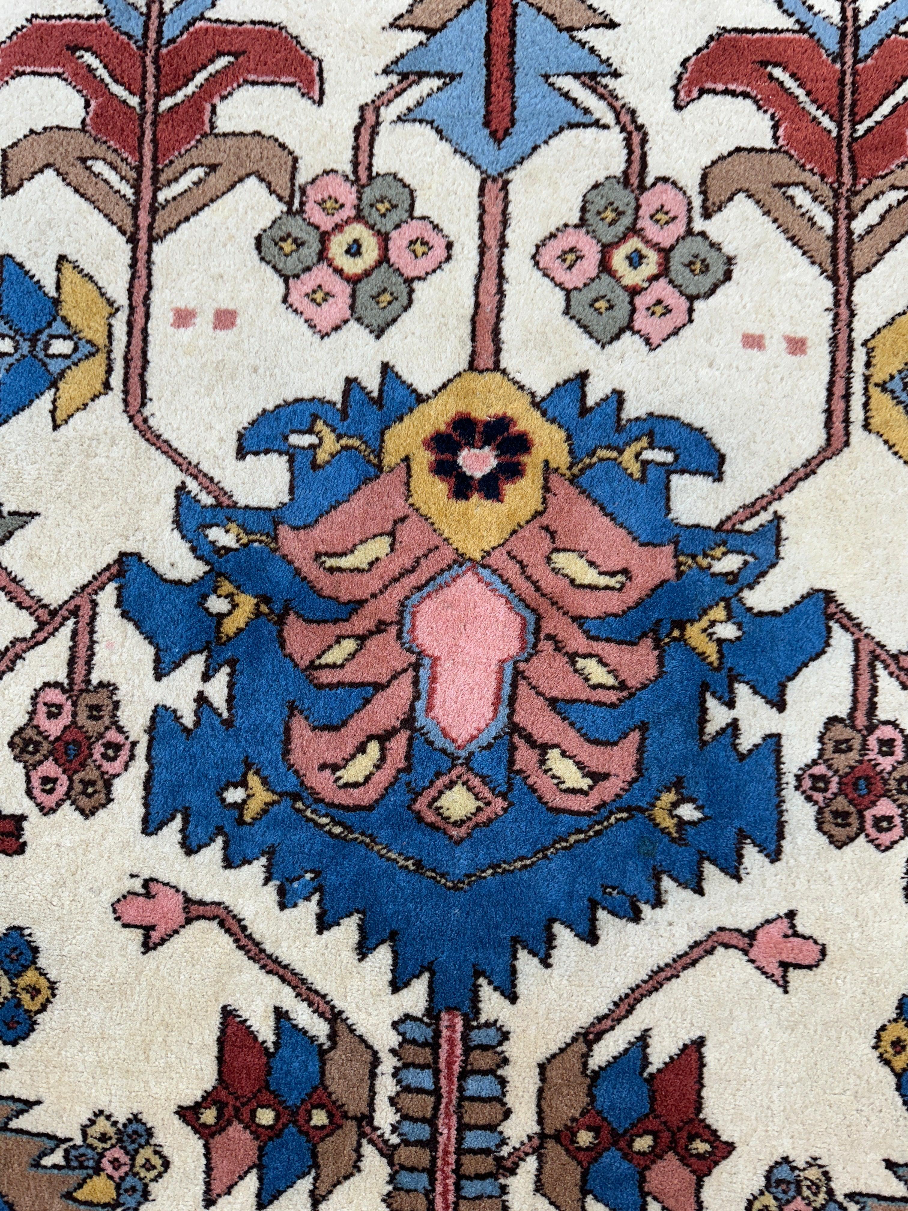 Hand-Knotted Vintage Afghani Serapi Wool Rug – 10'10" x 15'10" – by Rugistan - product image 10 for Resin Society
