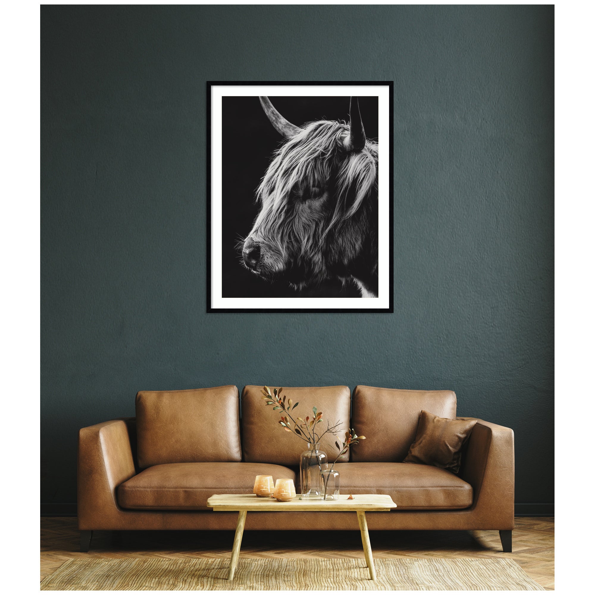 Scottish Highland Vertical by Crystal Lynn Collins Framed Wall Art Print