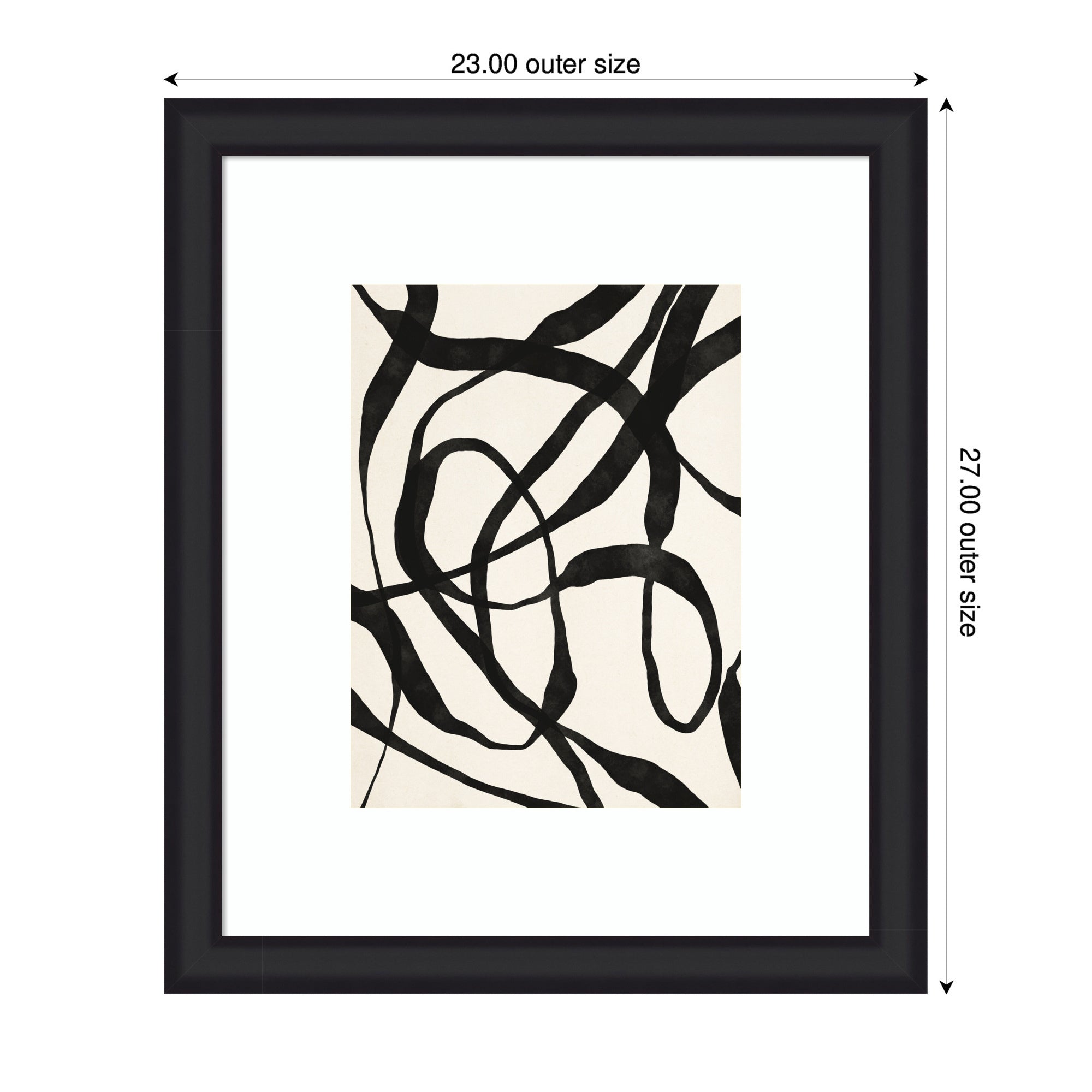 Framed Art Black Twist 4 by Alicia Bock