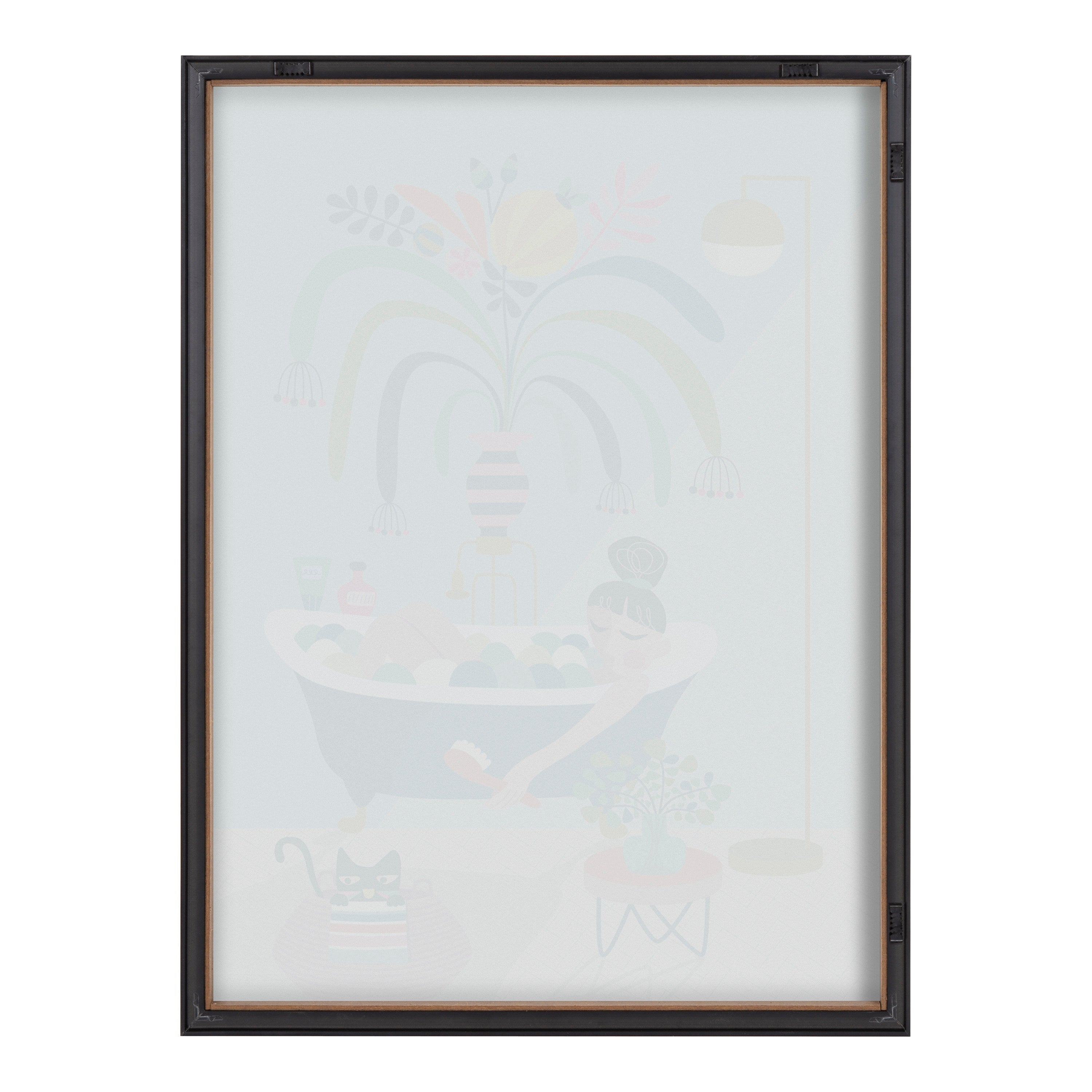 Blake Time to Relax Framed Printed Glass by kateandlaurel - product image 4 for Resin Society