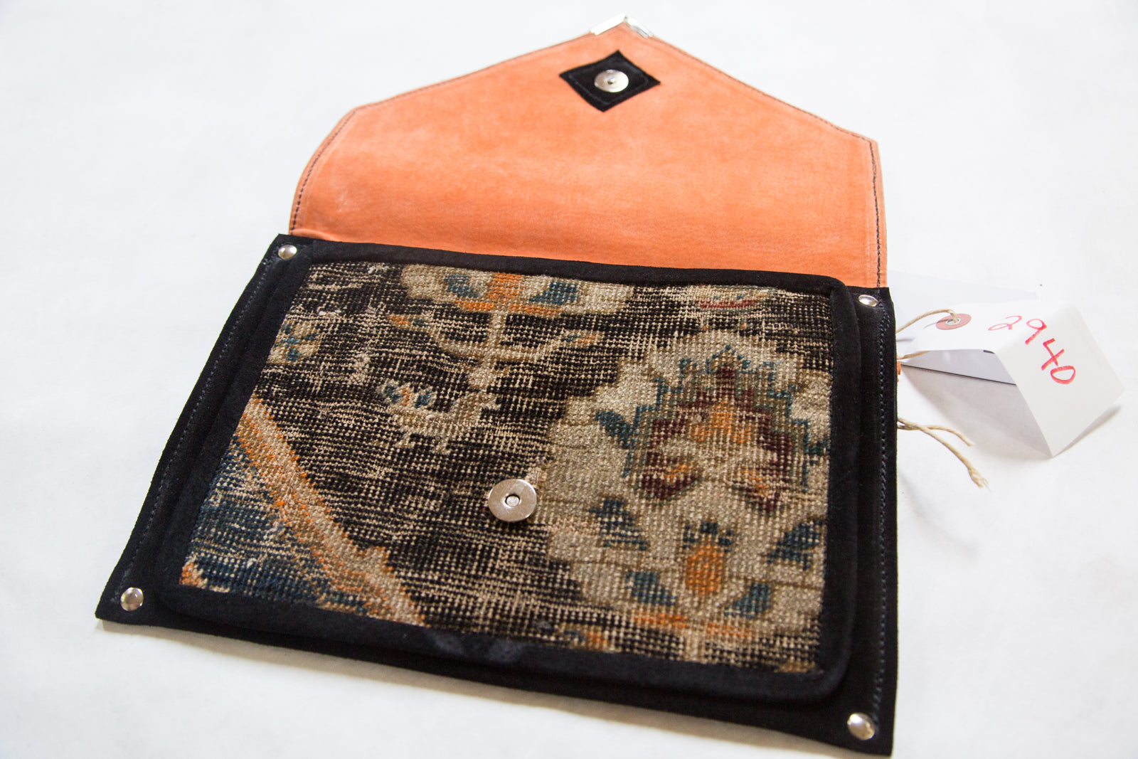 Handmade Rug Fragment Clutch
