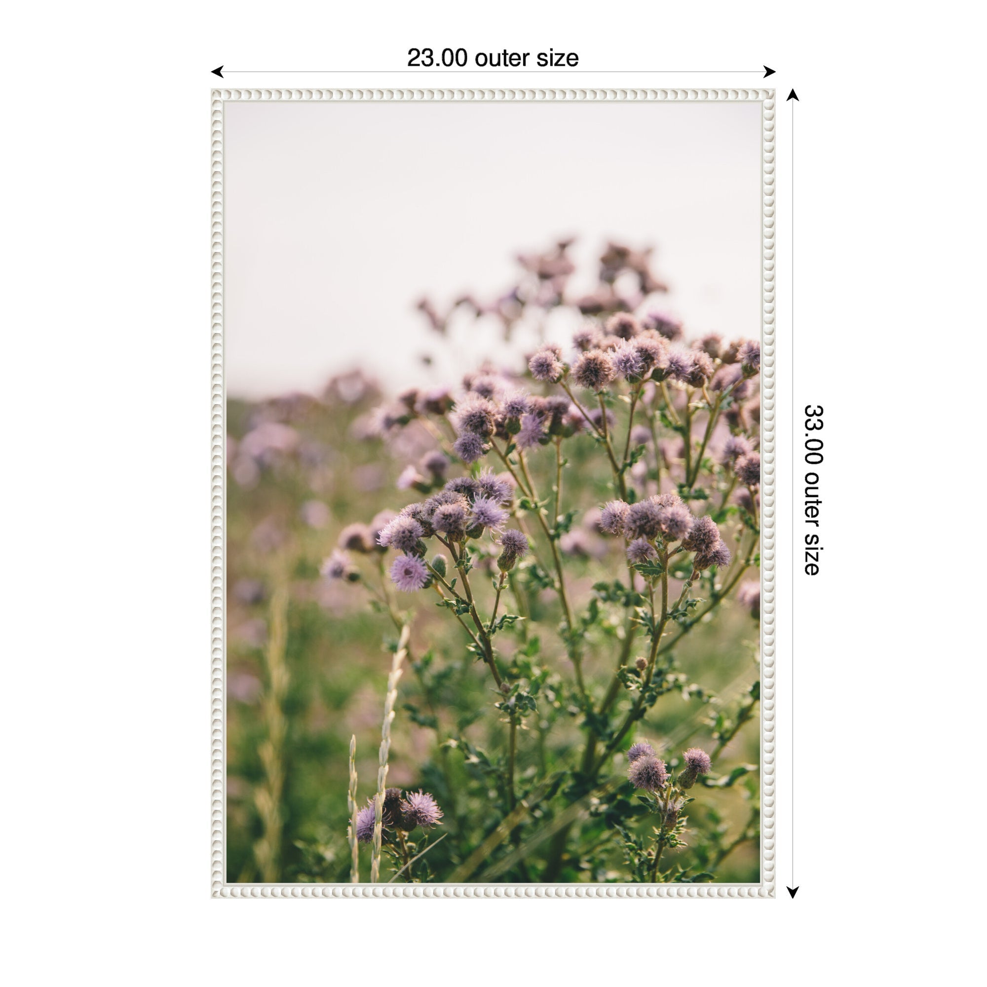 Sylvie Soft Purple Flower Blooms Framed Canvas by Patricia Hasz