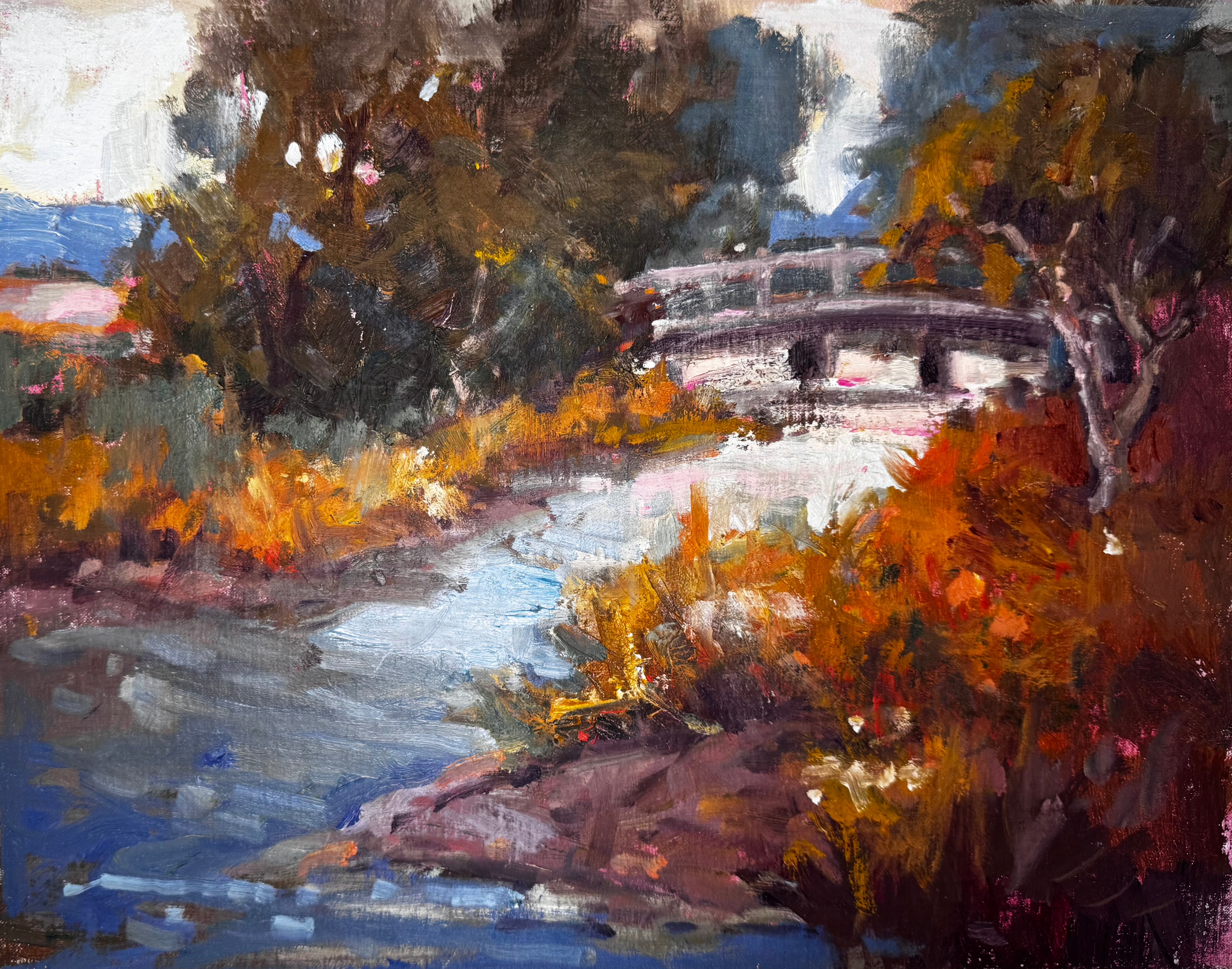 Twenty Nine painting by John Beard Collection, an 11x14 plein air artwork on board with abstract coastal elements