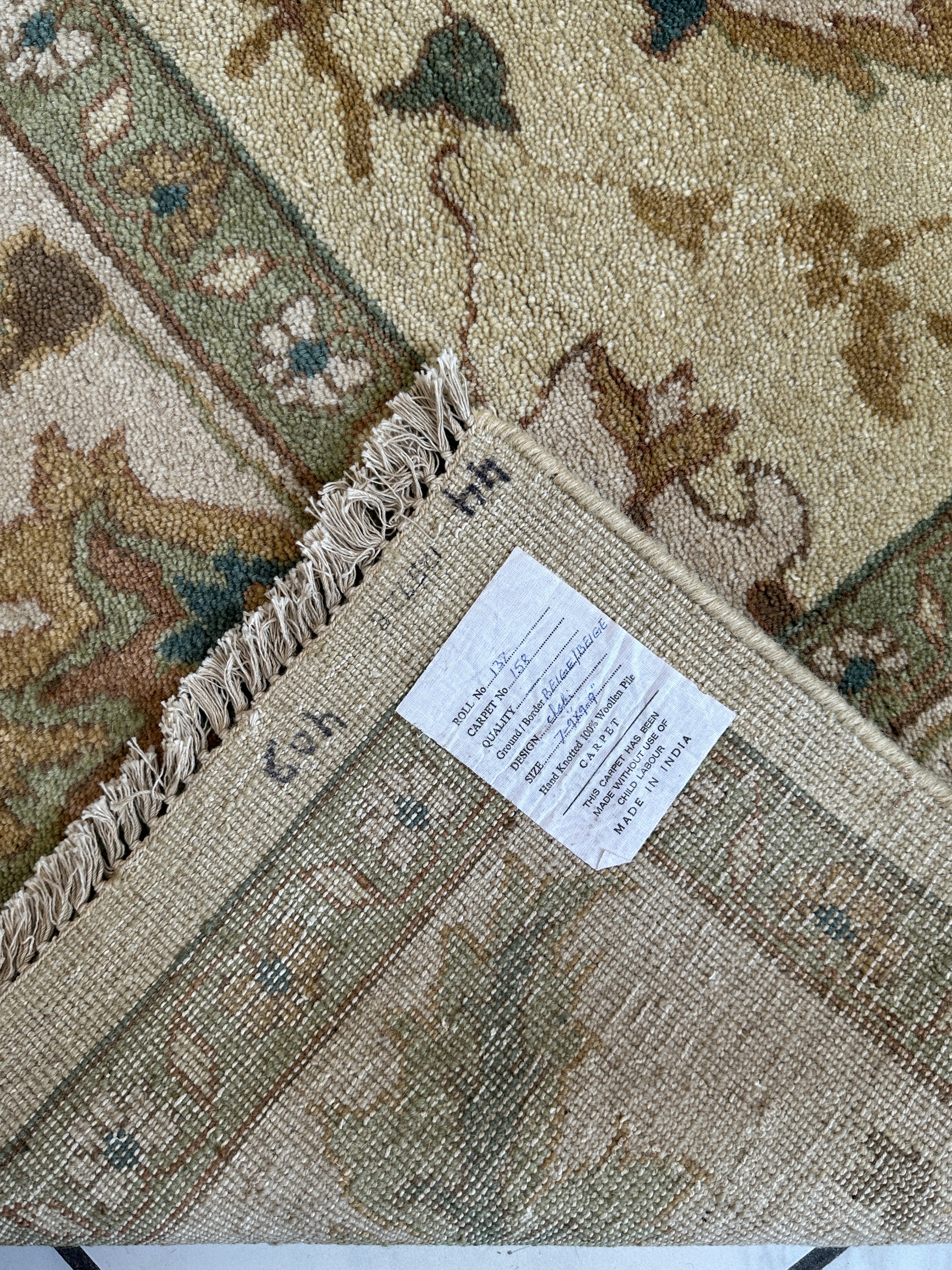 Hand-Knotted Oushak Soft Wool Rug 8 x 10 by Rugistan - product image 8 for Resin Society