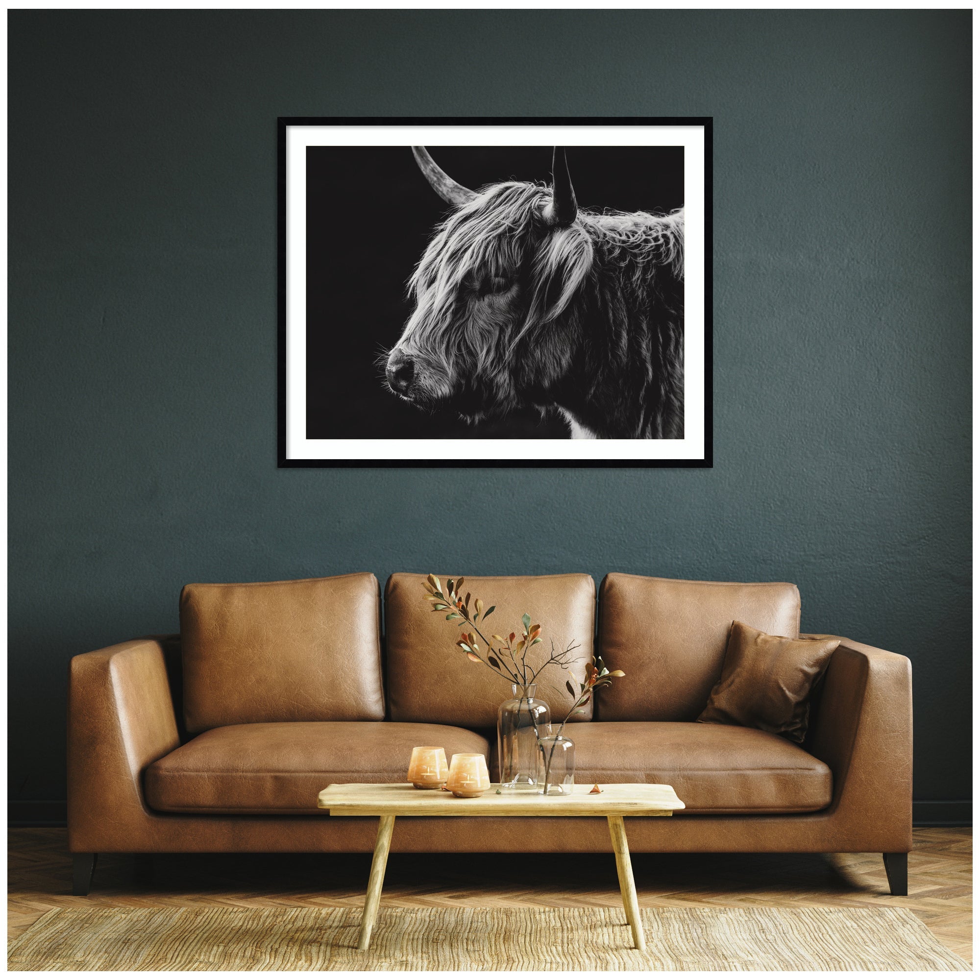 Scottish Highland by Crystal Lynn Collins Framed Wall Art Print
