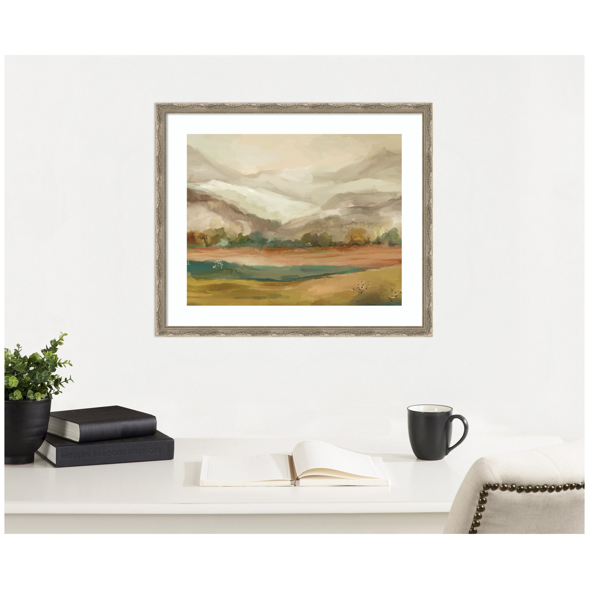 Framed Art Mountainscape Horizontal by Annie Quigley