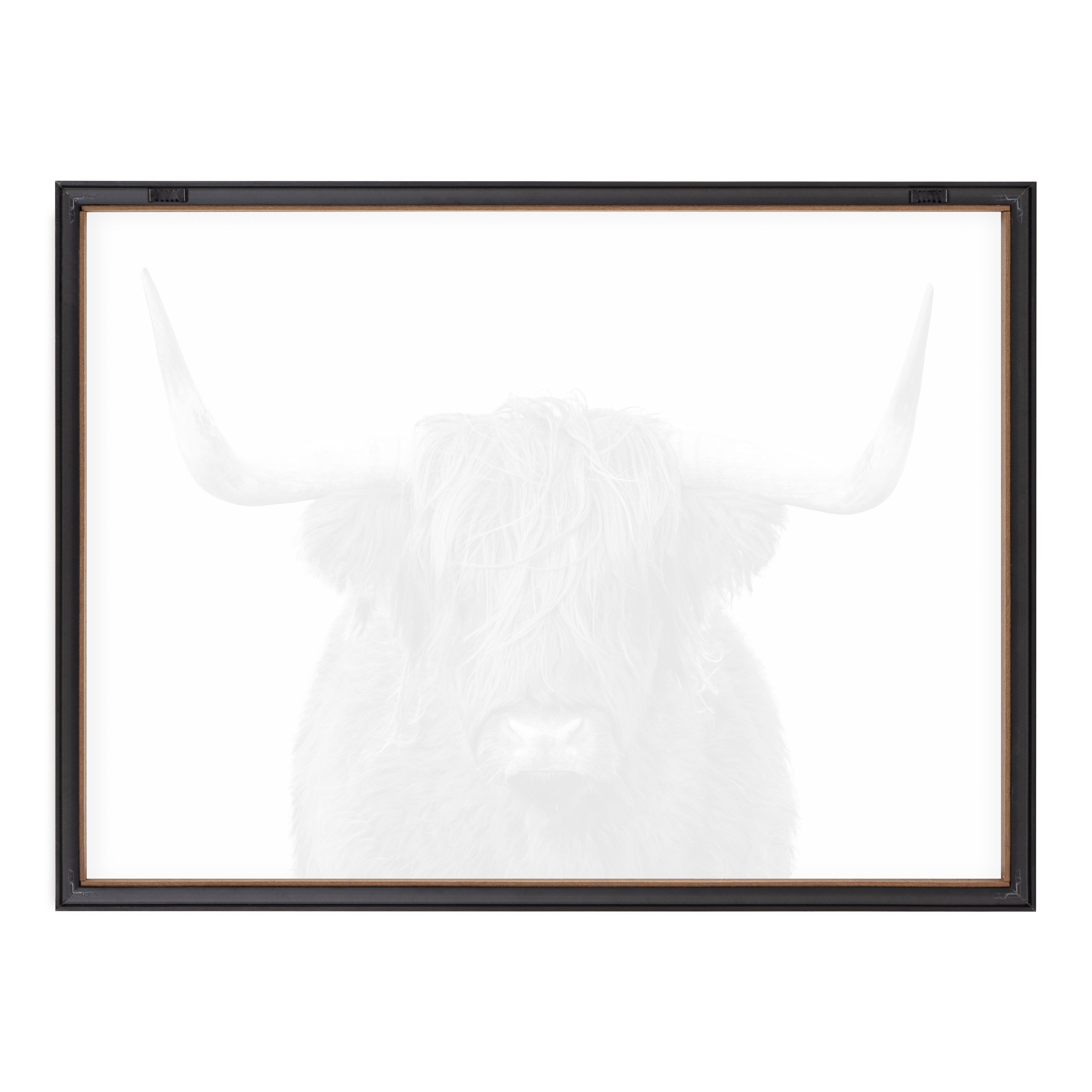 Blake Highland Cow Portrait Framed Printed Art by Amy Peterson Art Studio