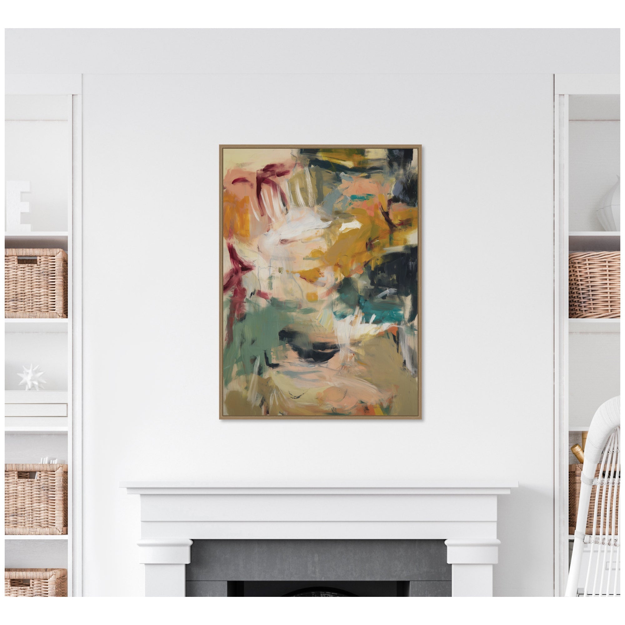 Painted Storm No.
2 by Amy Lighthall Framed Canvas Wall Art Print
