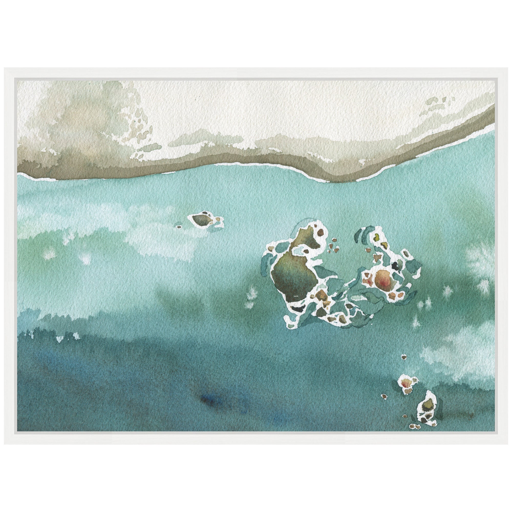 Sylvie Rocky Shores Framed Canvas by Janet Meinke-Lau