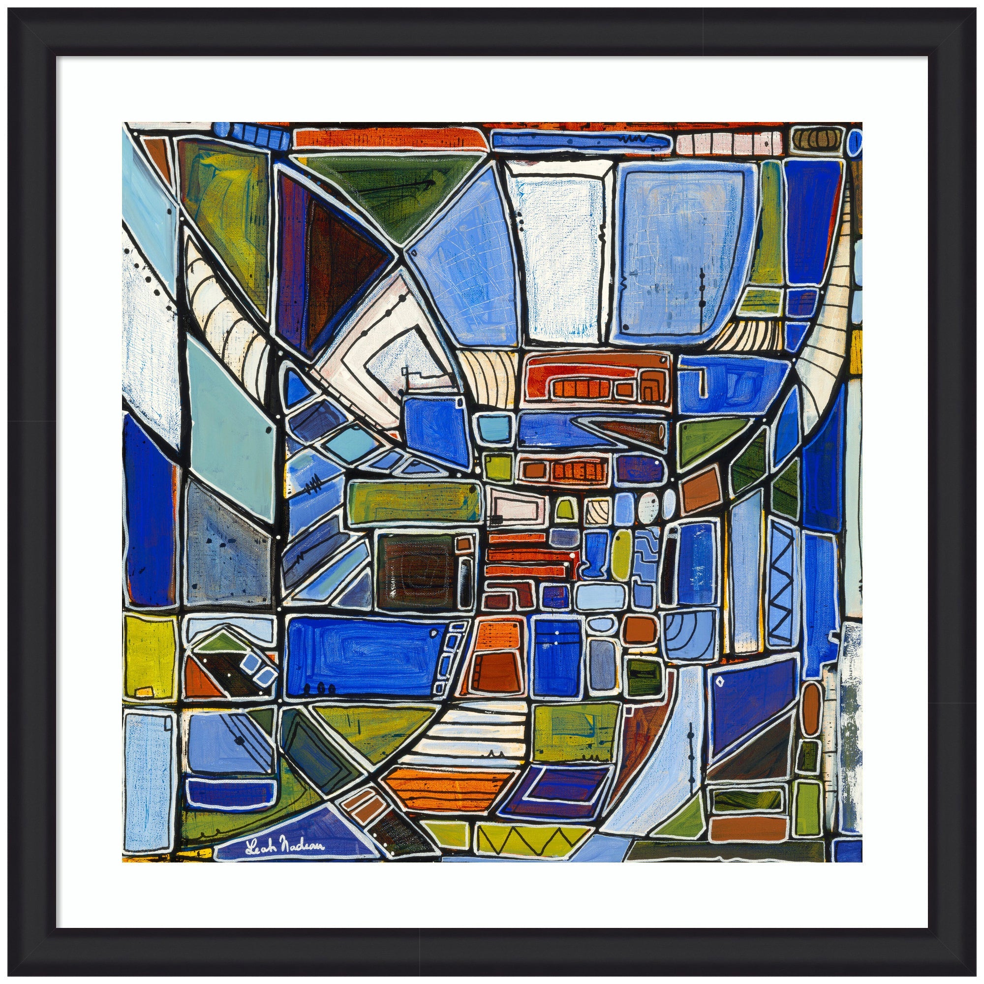 Framed Art Retro Current by Leah Nadeau