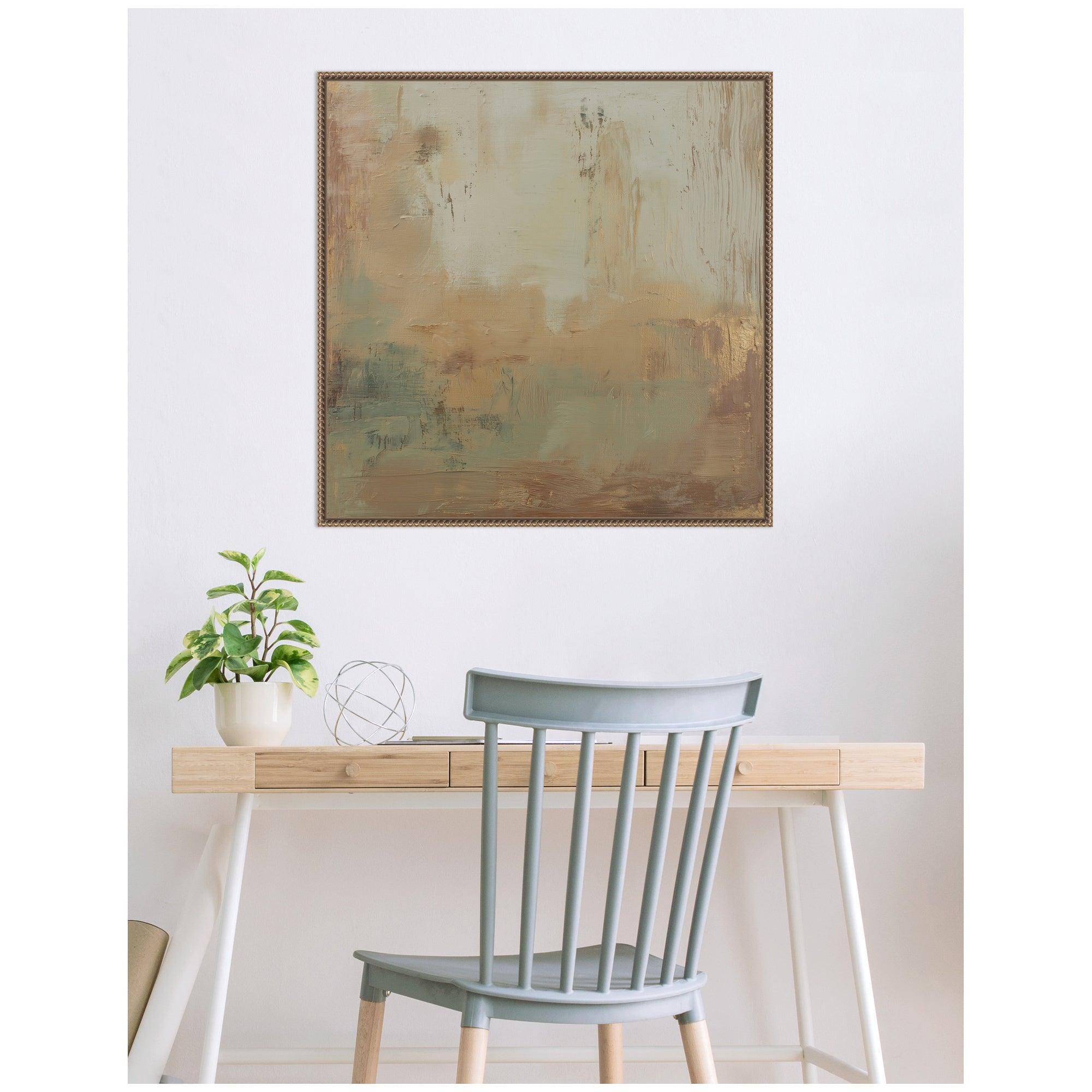 Sage Horizon No.
2 by Amy Lighthall Framed Canvas Wall Art Print