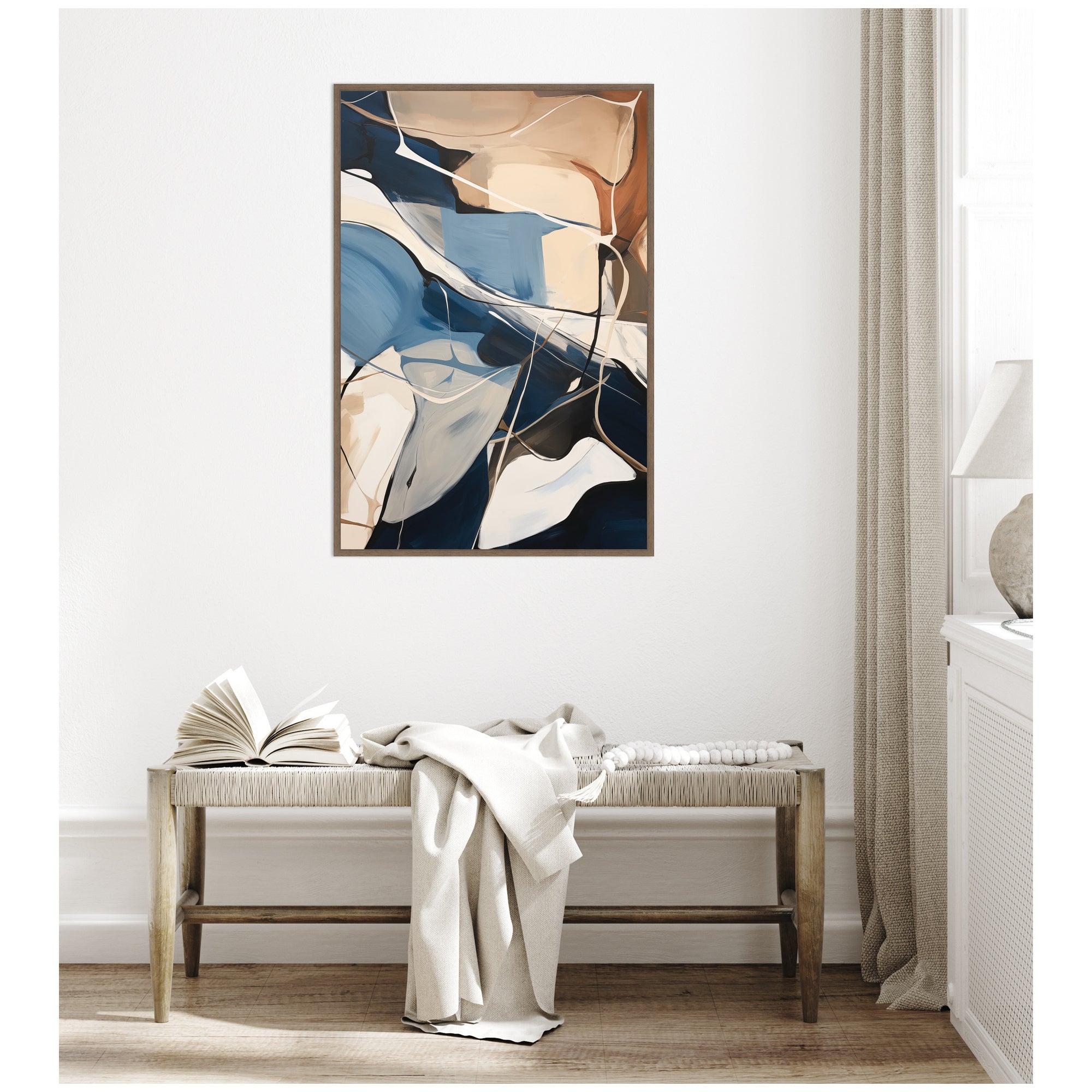 Abstract Fluid Movement by The Creative Bunch Studio Framed Canvas Wall Art Print