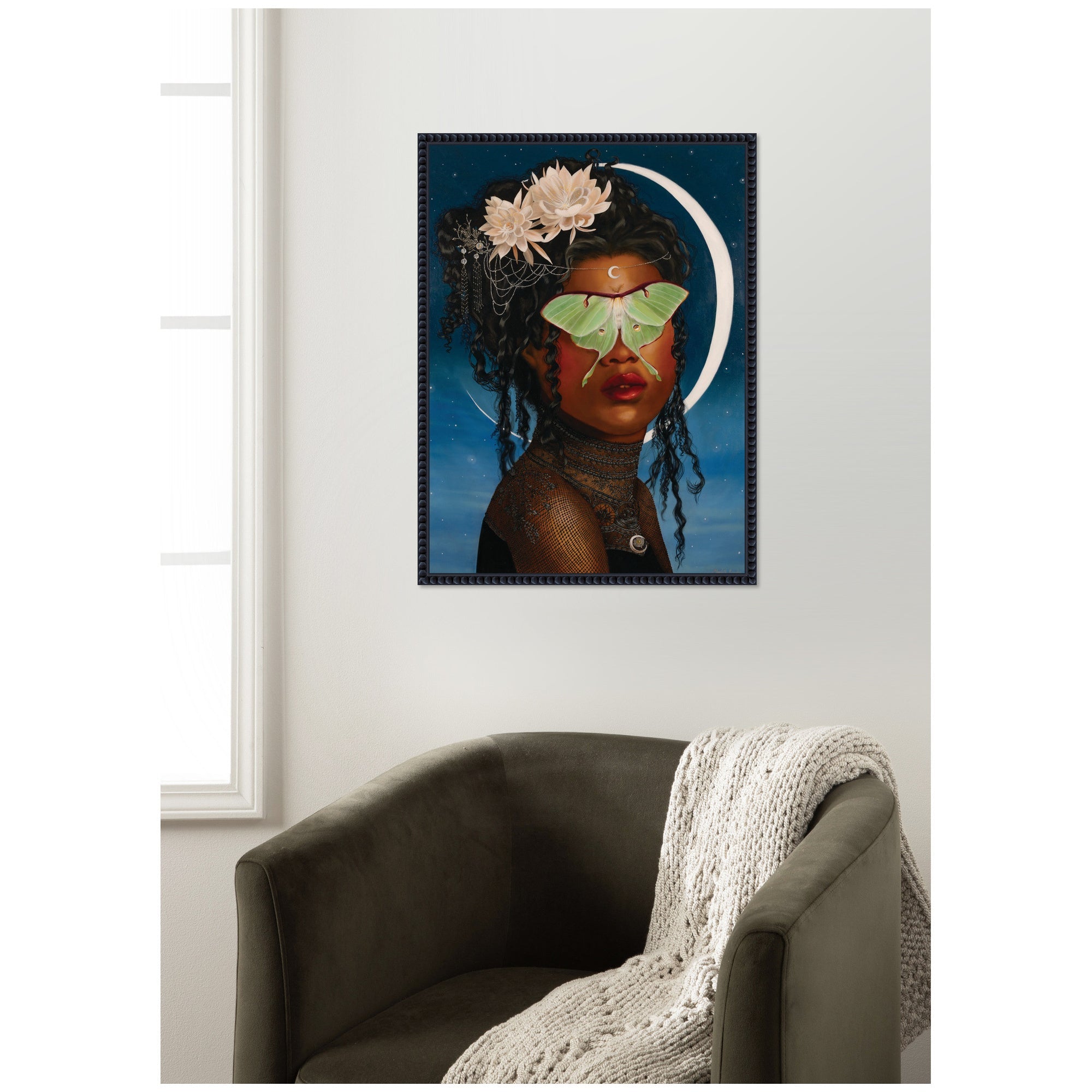 Luna Ascending by Charlotte Brindley Framed Canvas Wall Art Print