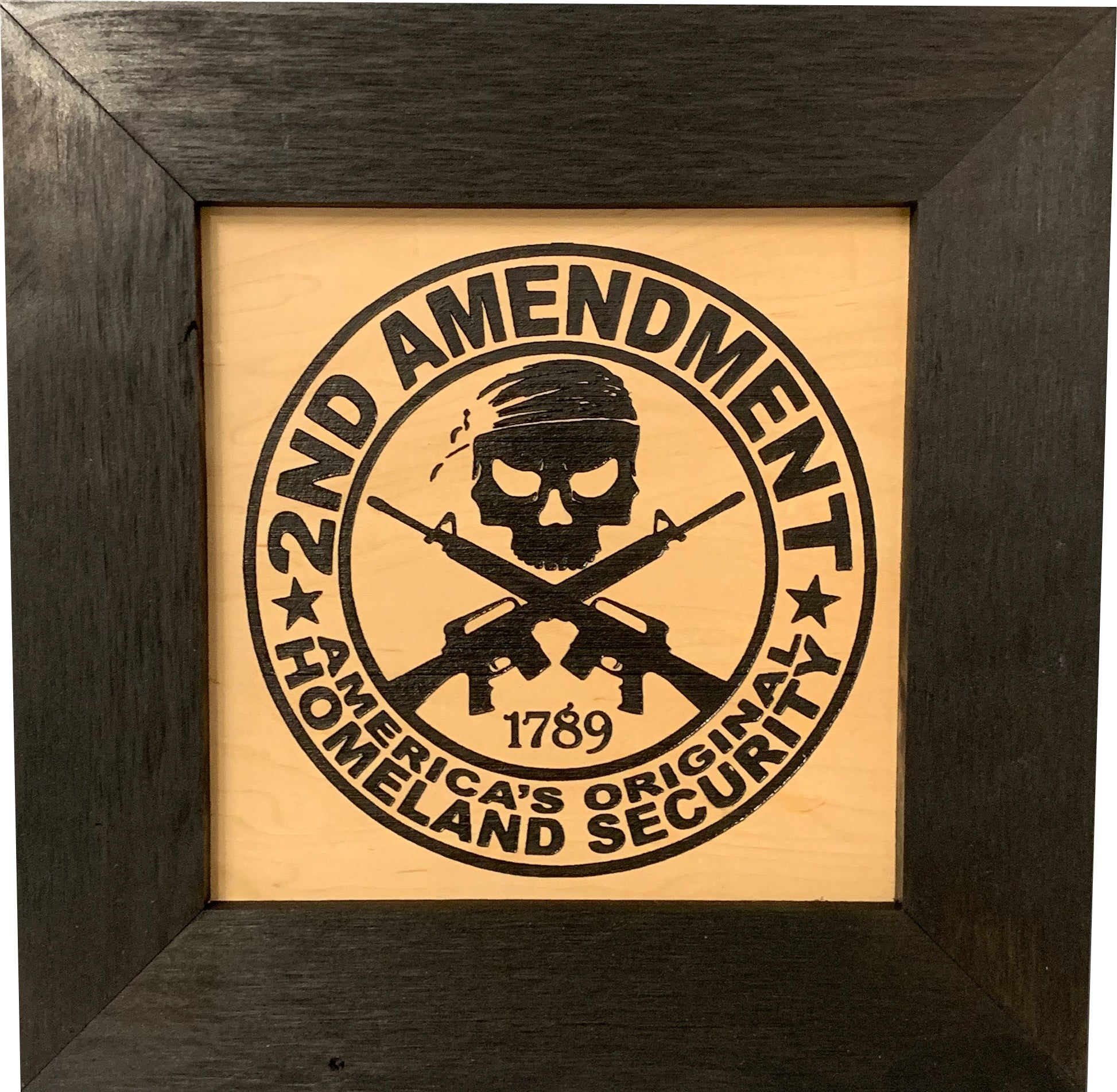 Second Amendment Hidden Gun Safe, 2nd Amendment Skull Concealment Shelf by Bellewood Designs - product image 4 for Resin Society