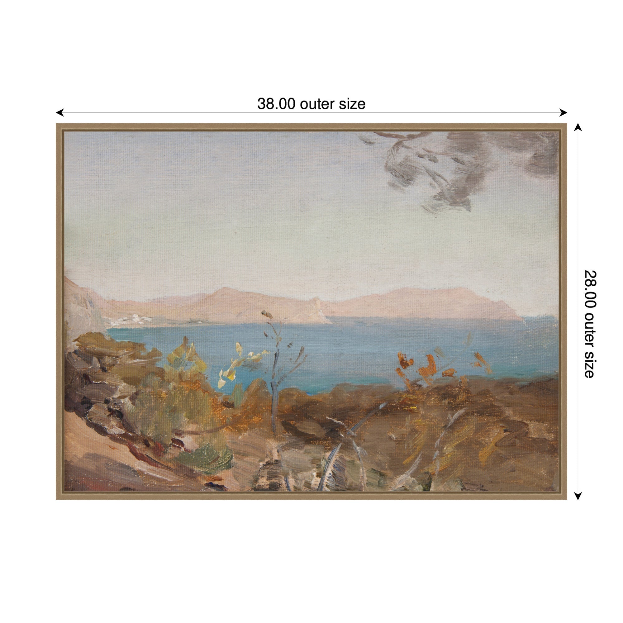 Sudak 3 1904 Jan Ciaglinski by Nostalgia Prints Framed Canvas Wall Art Print