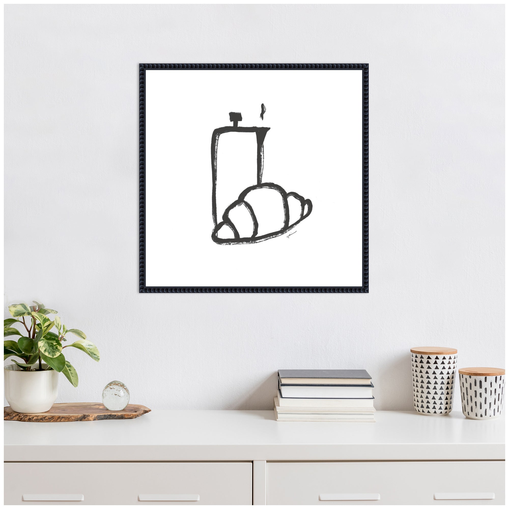 Breakfast Club No.
2 by Gabrielly Guedes Framed Canvas Wall Art Print
