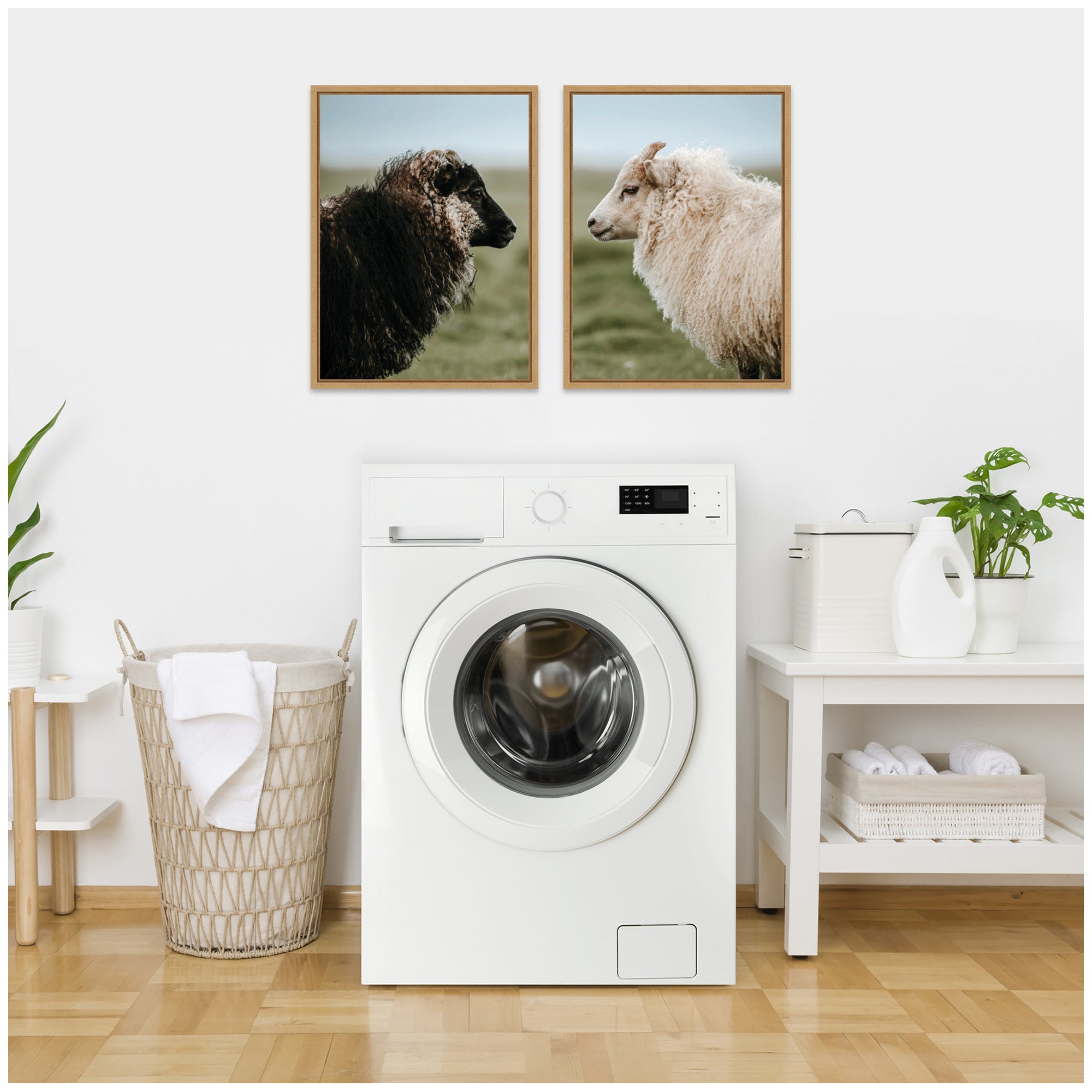 Sylvie Sheeply in Love Framed Canvas Art Set by Michael Schauer