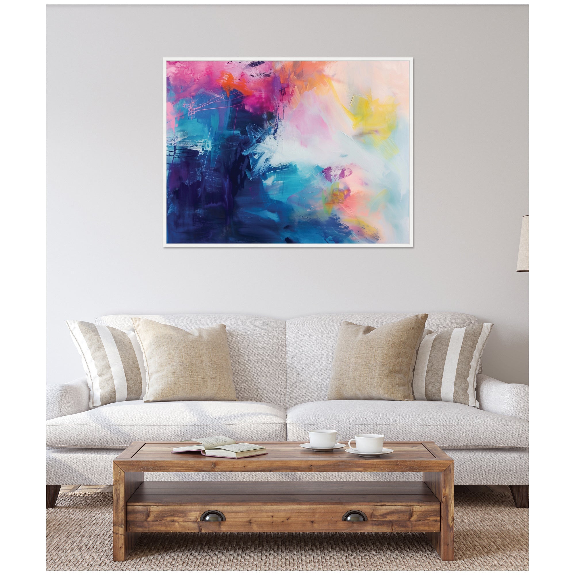 Sylvie Bright Abstract II Framed Canvas by Amy Lighthall