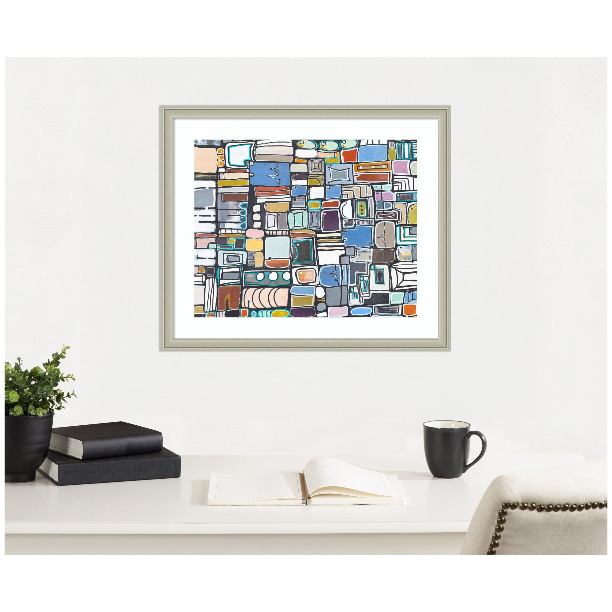 Framed Art Newsprint Horizontal by Leah Nadeau