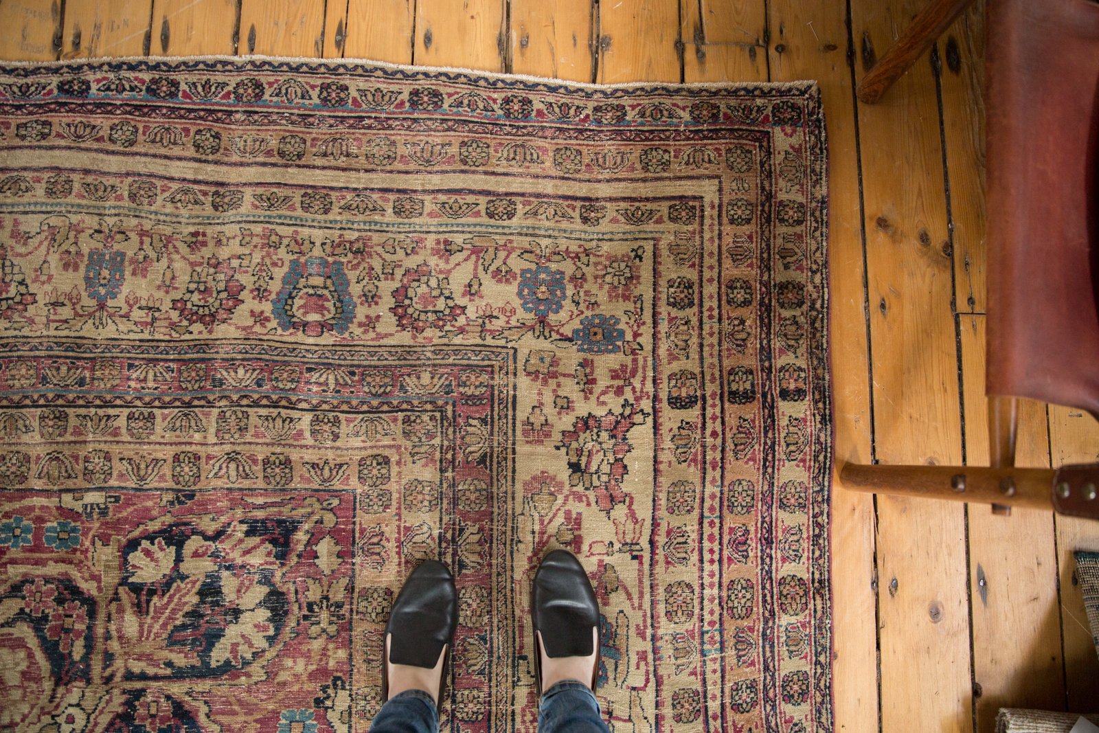 11.5x19.5 Antique Kermanshah Carpet by Old New House® - product image 6 for Resin Society