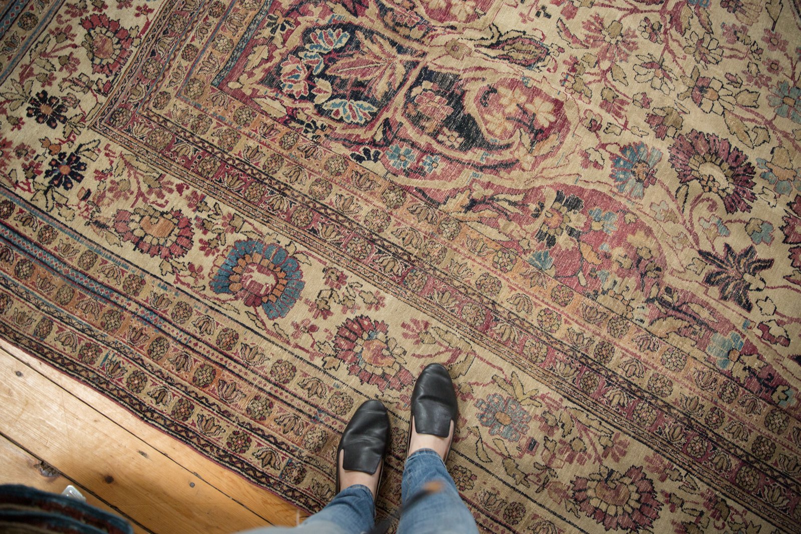 11.5x19.5 Antique Kermanshah Carpet by Old New House® - product image 12 for Resin Society