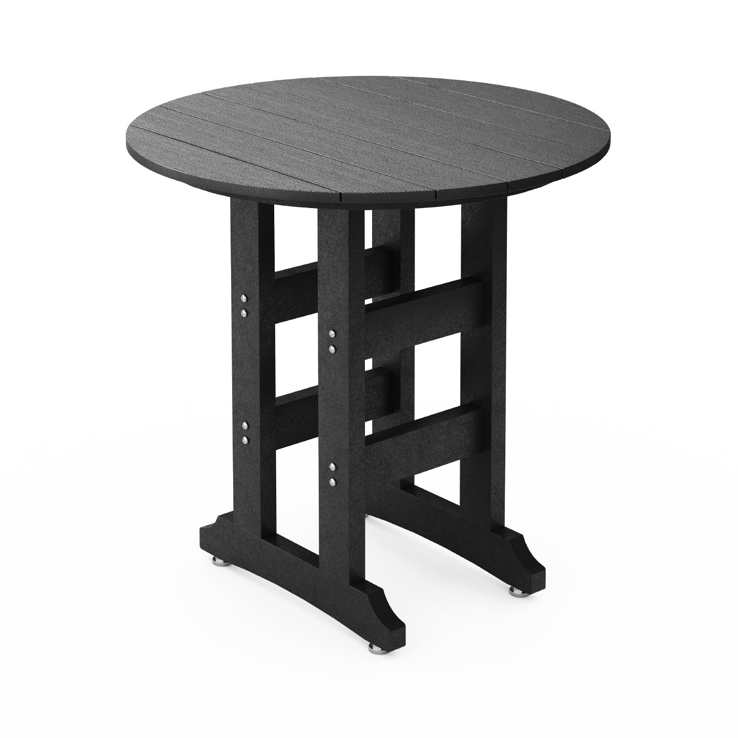SoPoly 36 inch round counter-height outdoor table in various colors