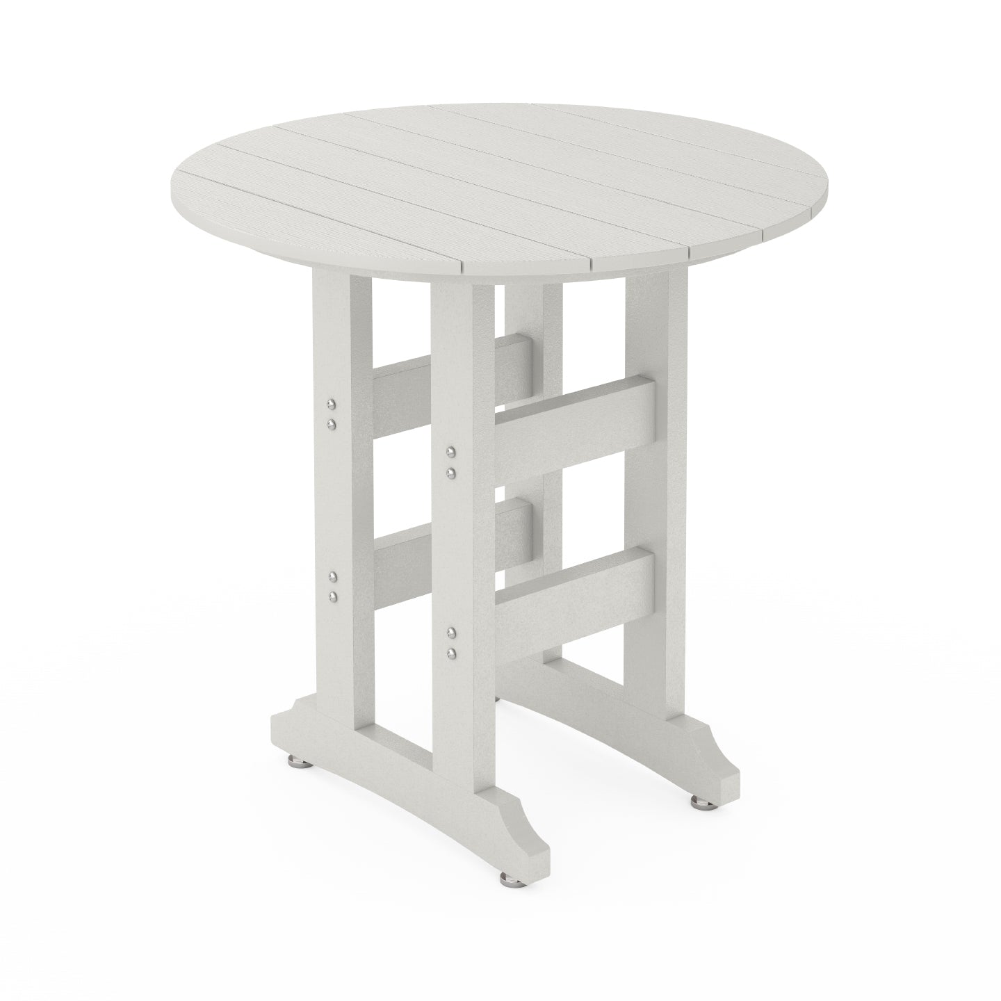 SoPoly 36 inch round counter-height outdoor table in various colors