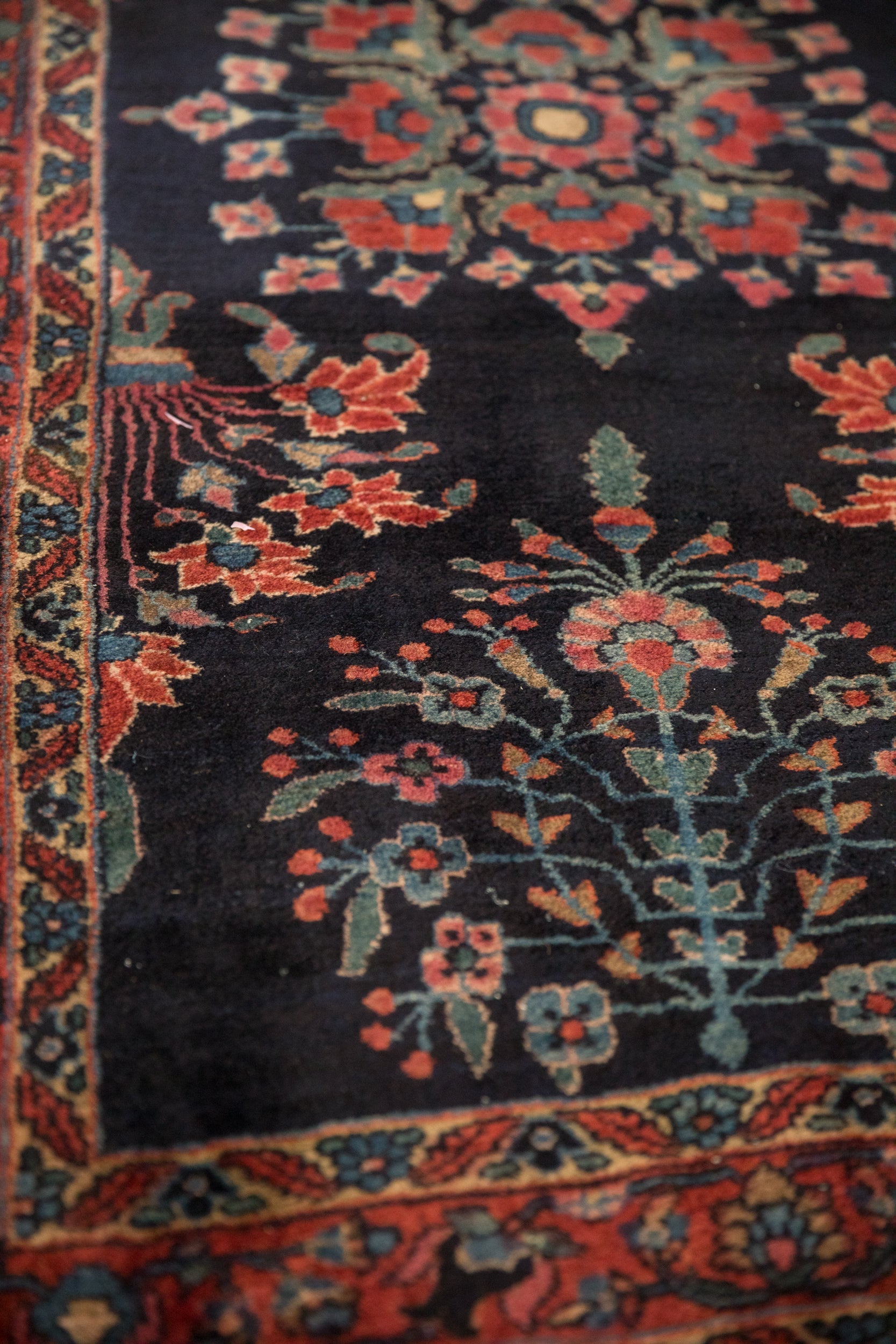 2.5x5 Vintage Fine Sarouk Rug Runner by Old New House® - product image 5 for Resin Society